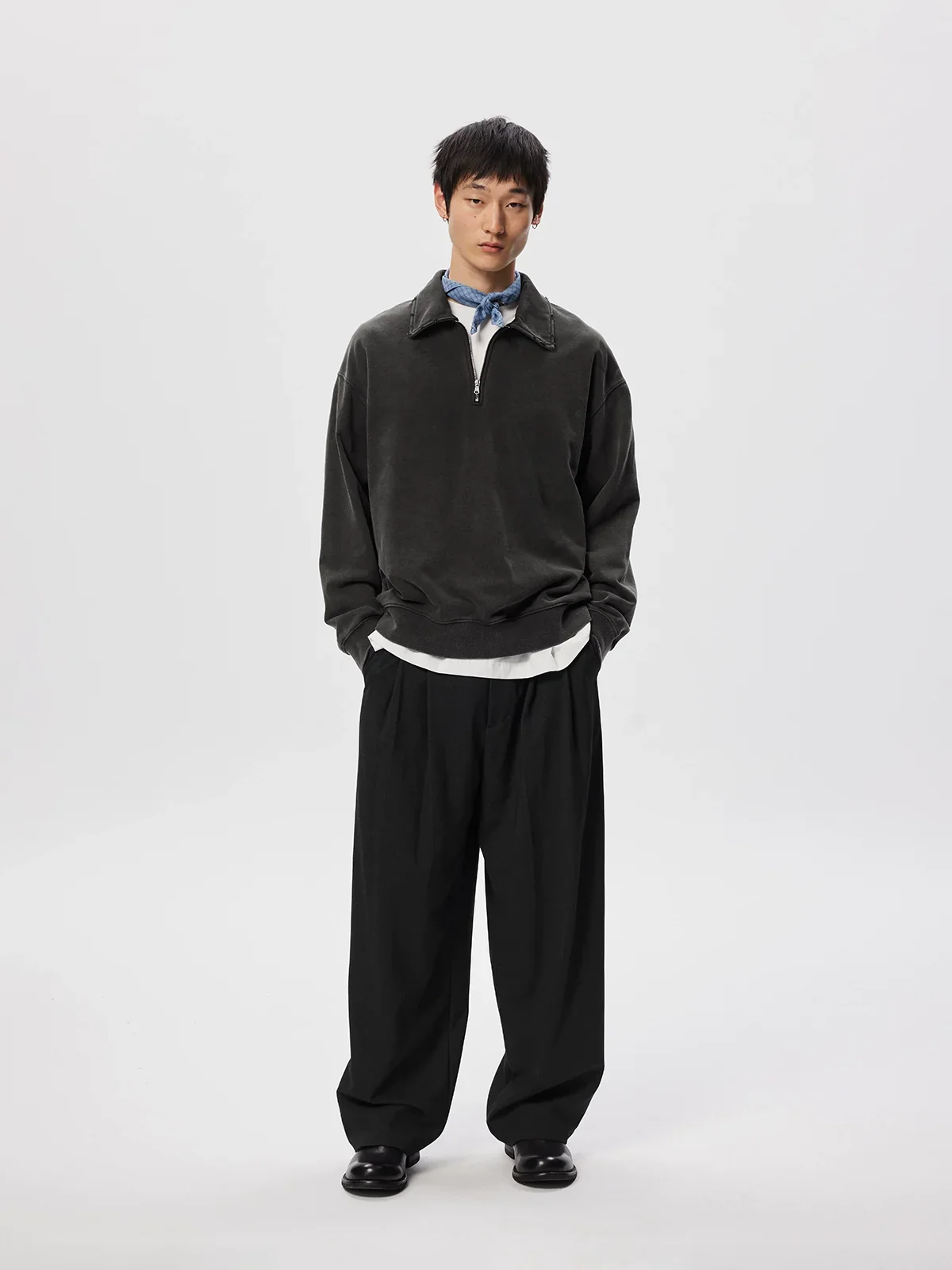 Easy Pleated Wool-Blend Trousers - Image 3