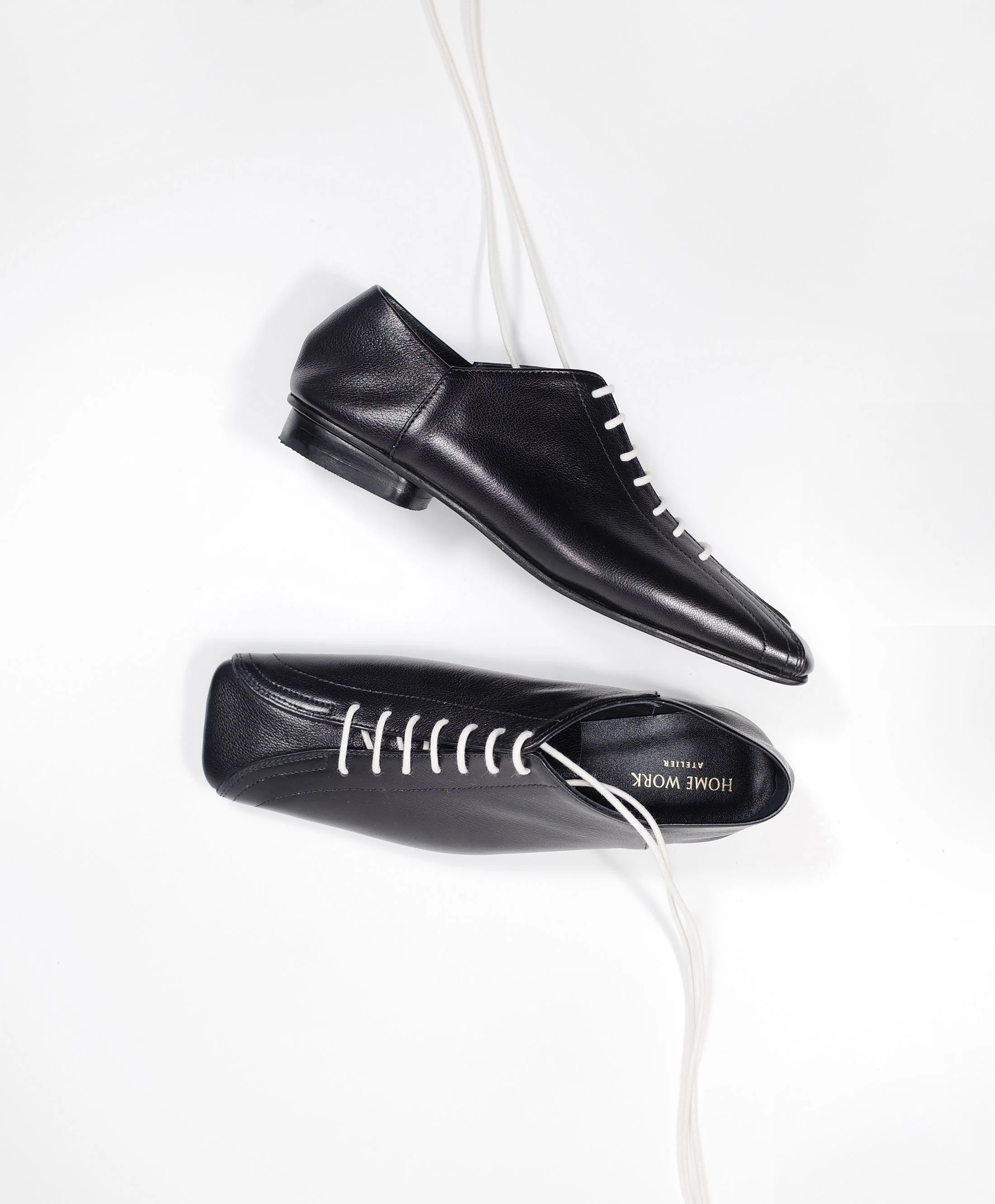 Ebony Lace-up Leather Shoes - Image 3