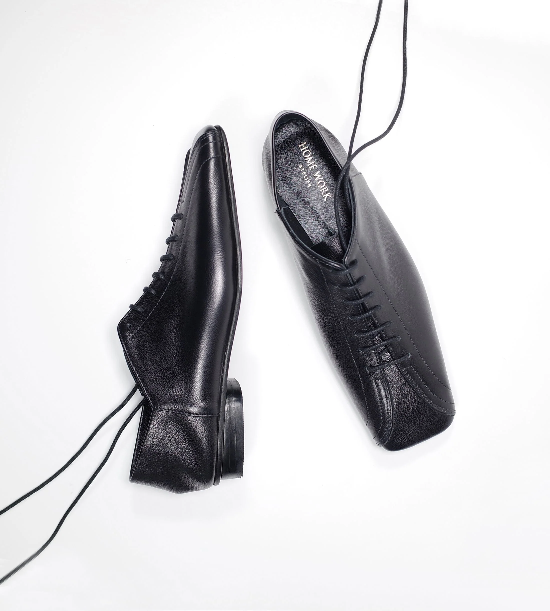Ebony Lace-up Leather Shoes - Image 4