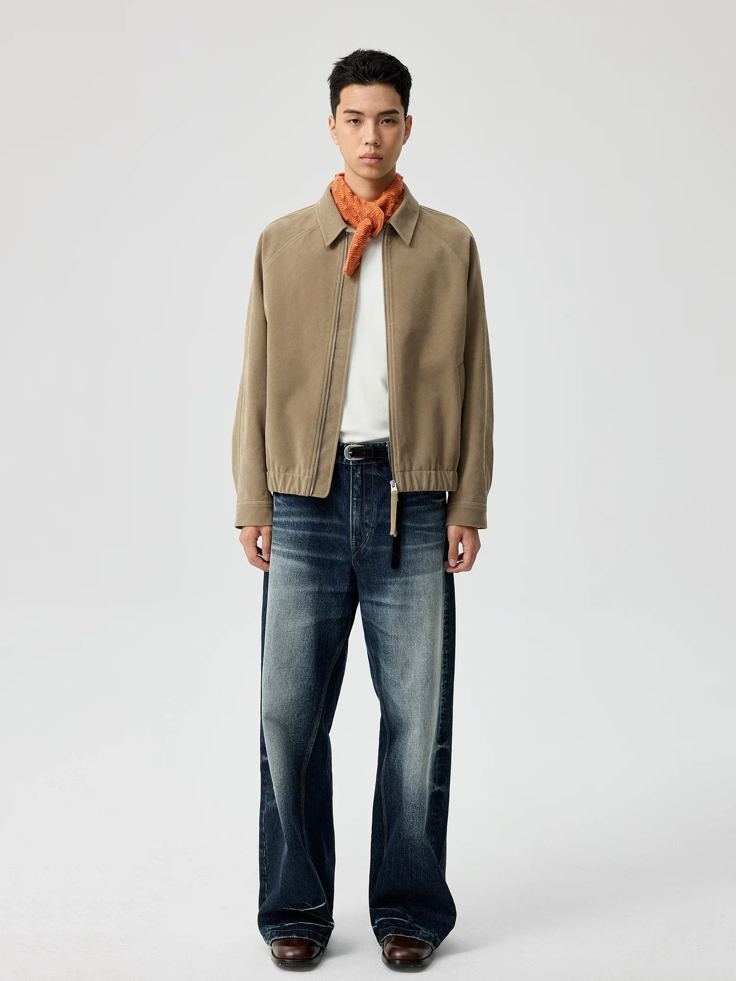 Eco Suede Zip Blouson - Image 4