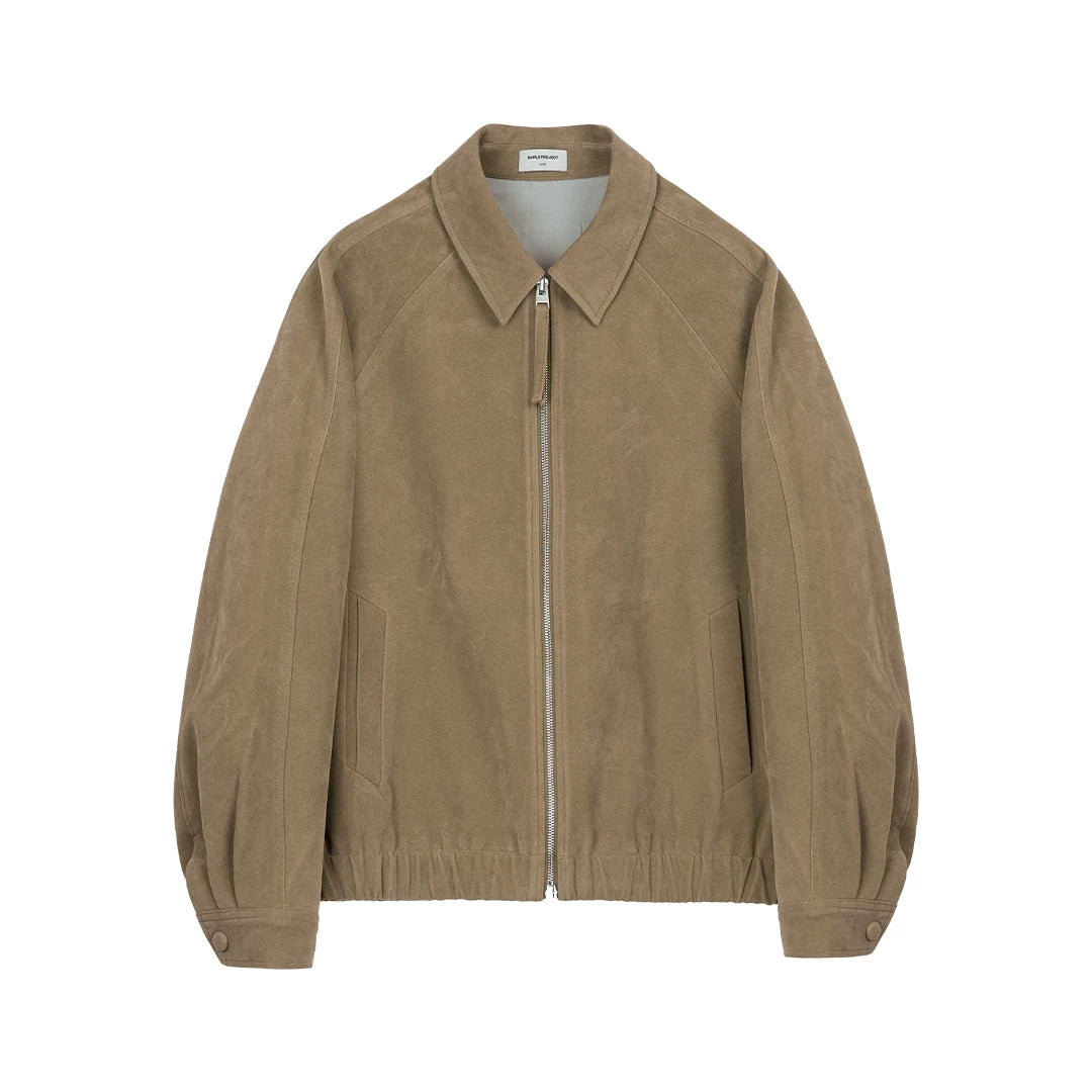 Eco Suede Zip Blouson - Image 6