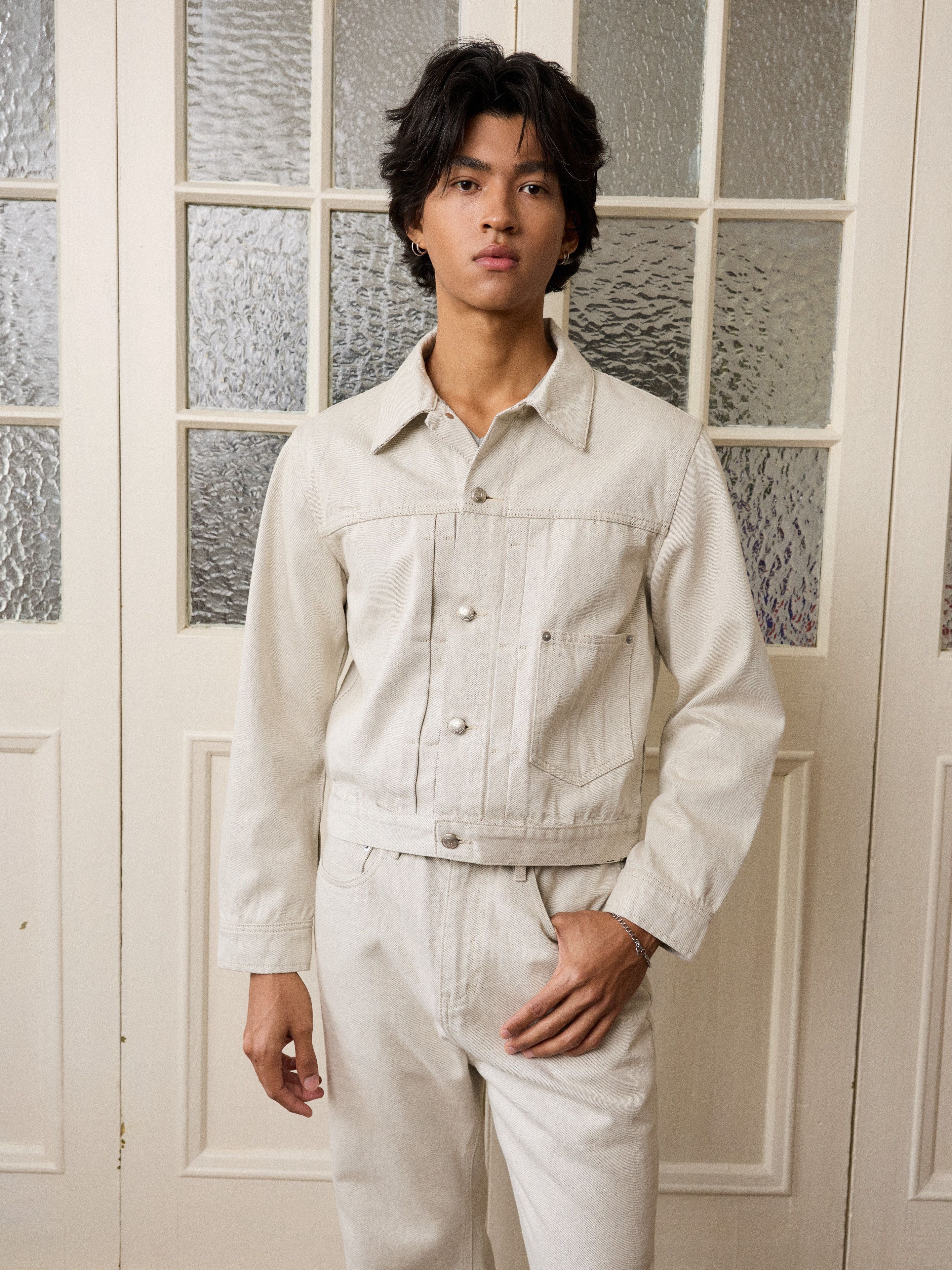 Ecru Denim Jacket