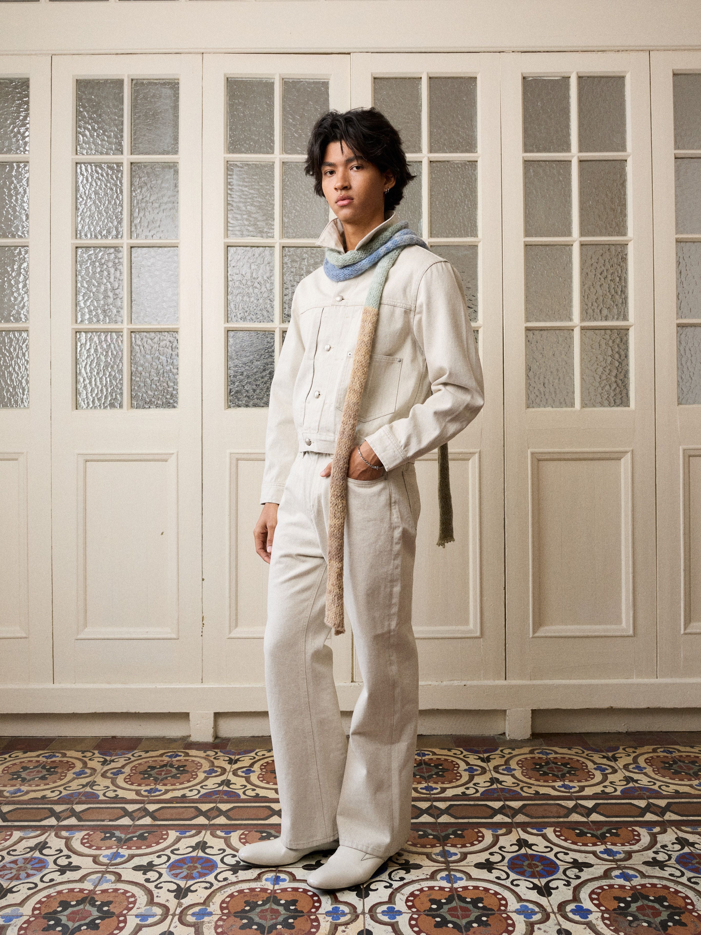 Ecru Denim Jacket - Image 4