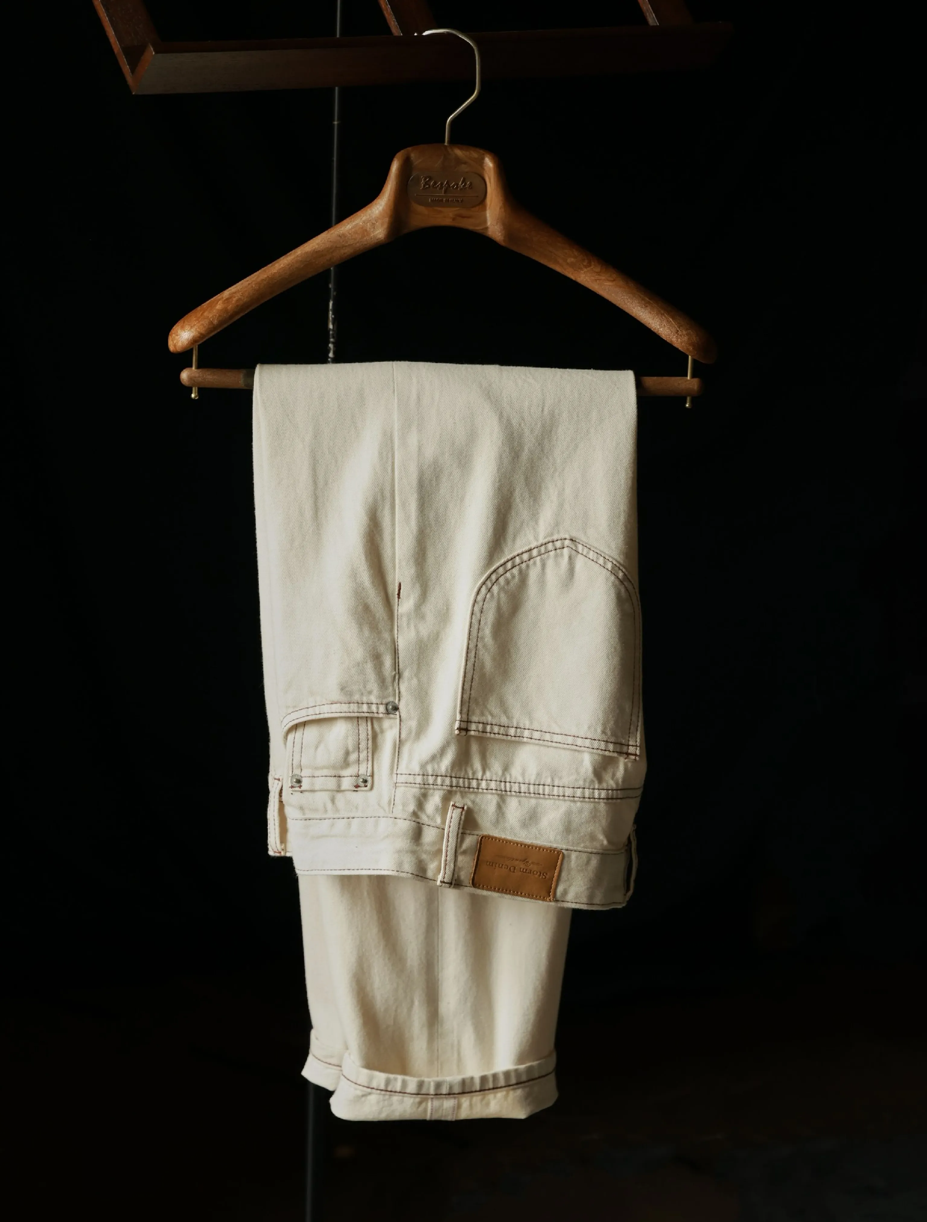 Ecru Japanese Selvedge Straight Jeans - Image 5