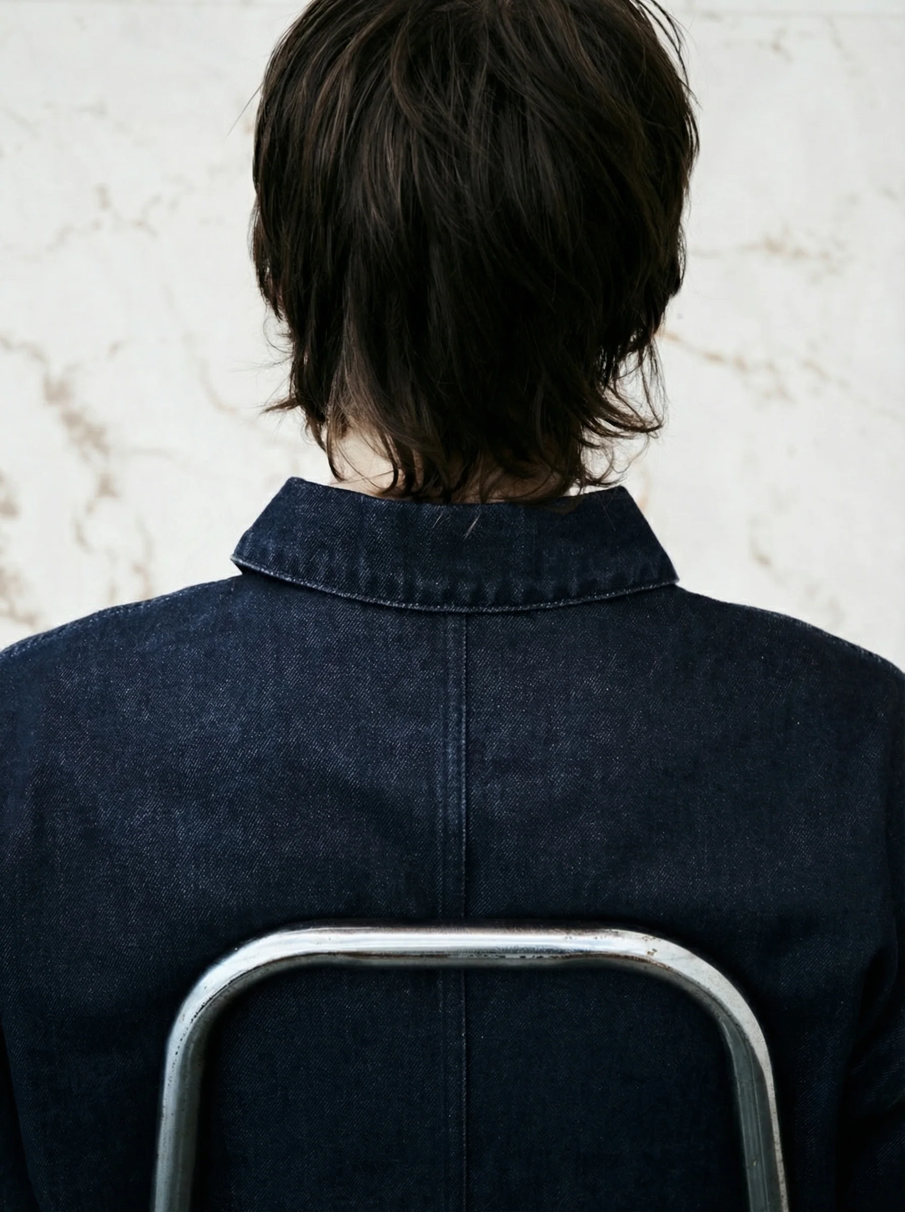 Edgar Cropped Indigo Denim Jacket - Image 3