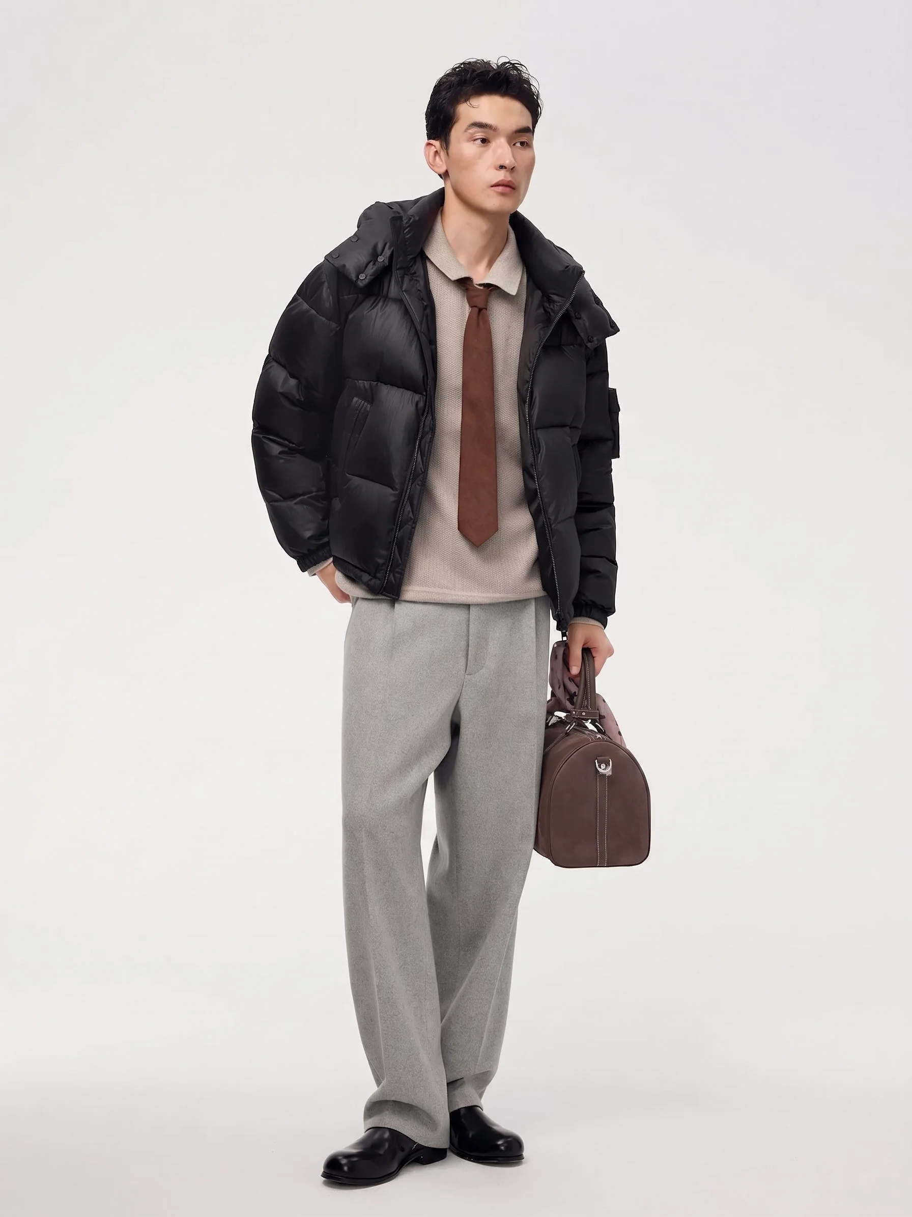 Elastic-Back Pleated Trousers - Image 2