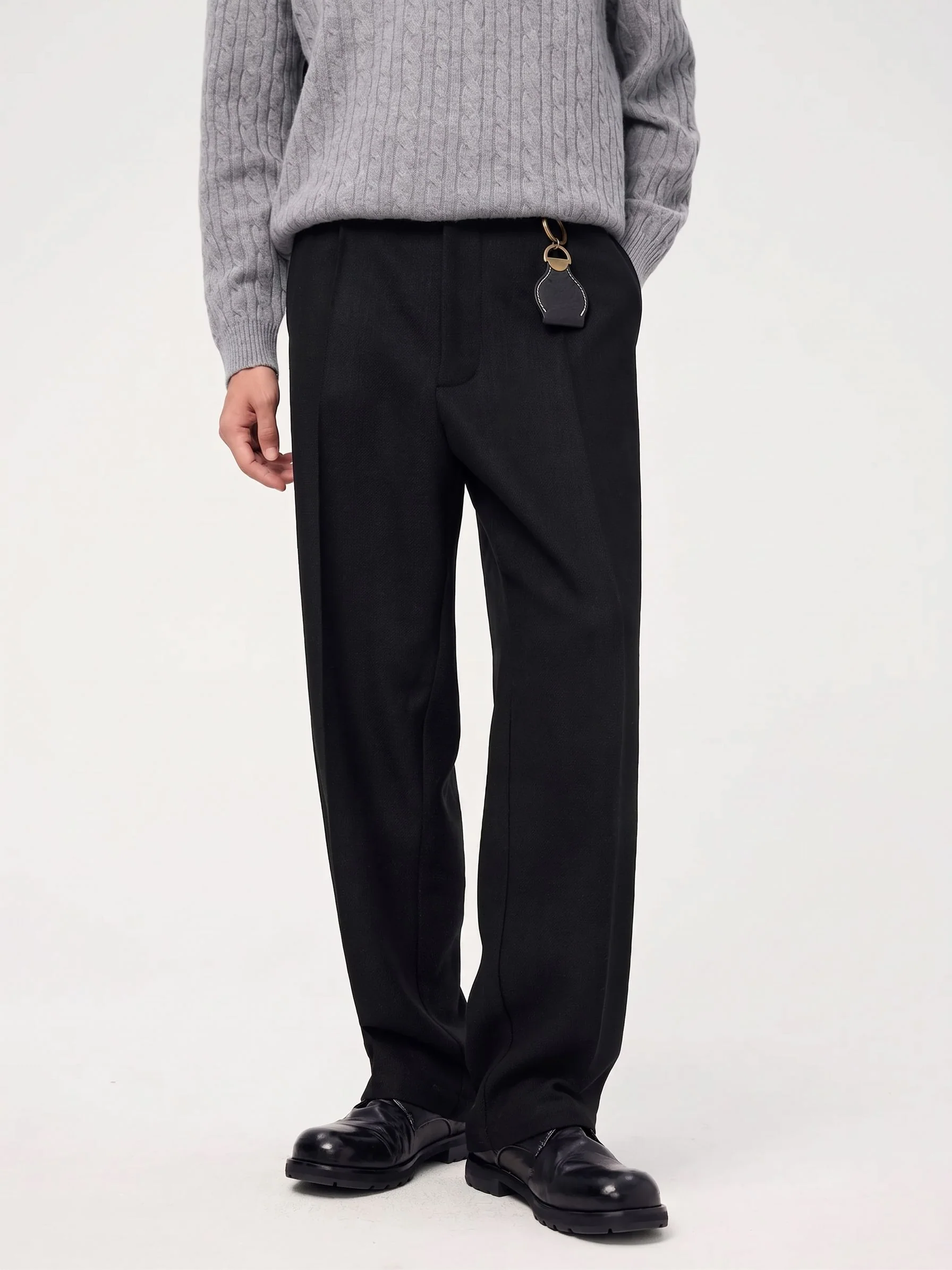 Elastic-Back Pleated Trousers - Image 4