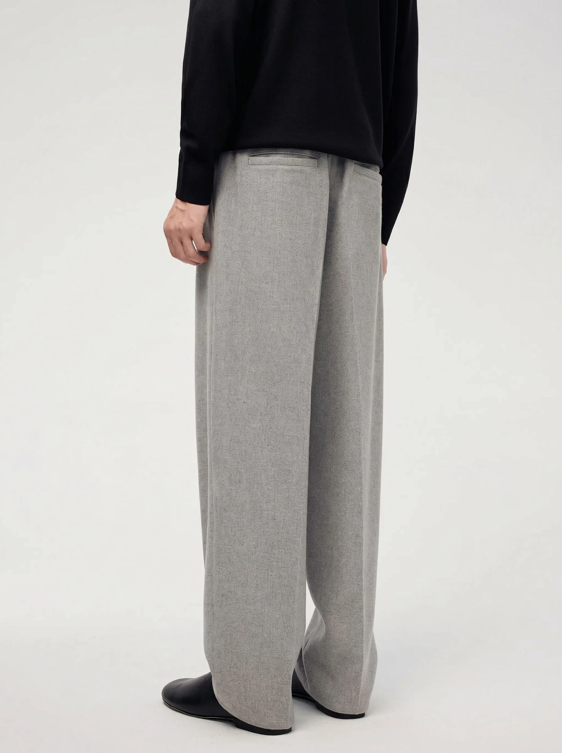 Elastic-Back Pleated Trousers - Image 5
