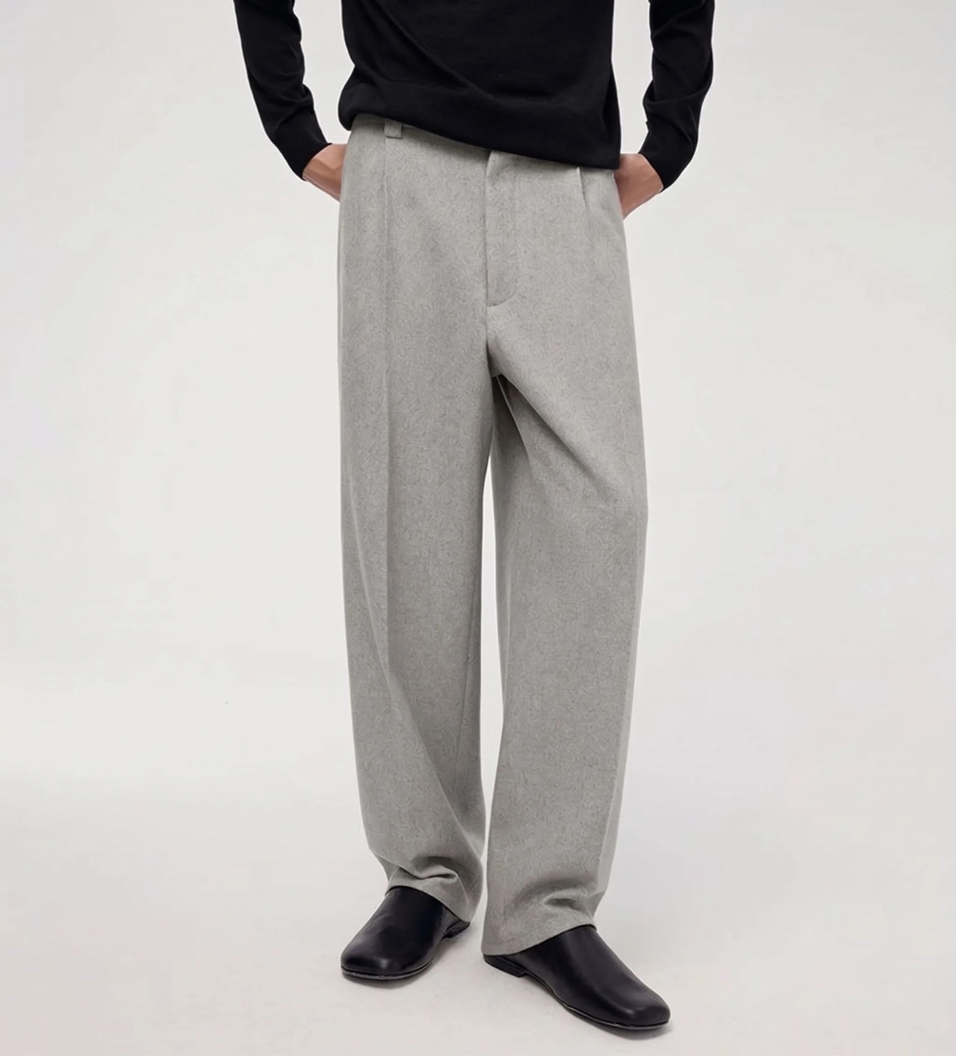 Elastic-Back Pleated Trousers - Image 6