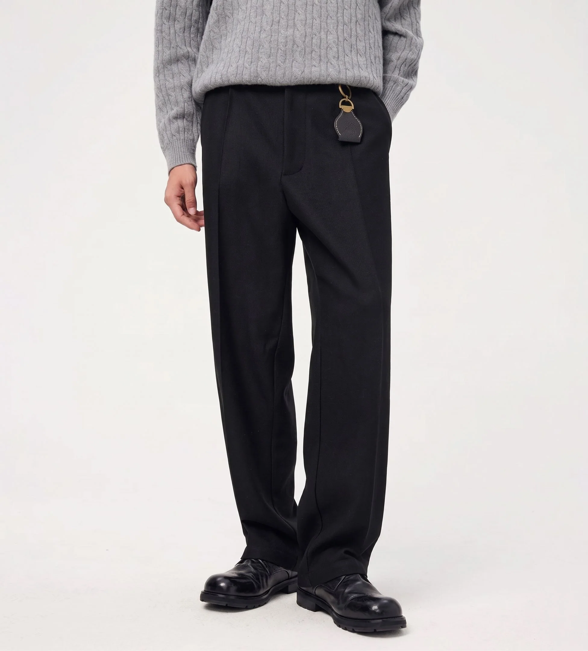 Elastic-Back Pleated Trousers - Image 7