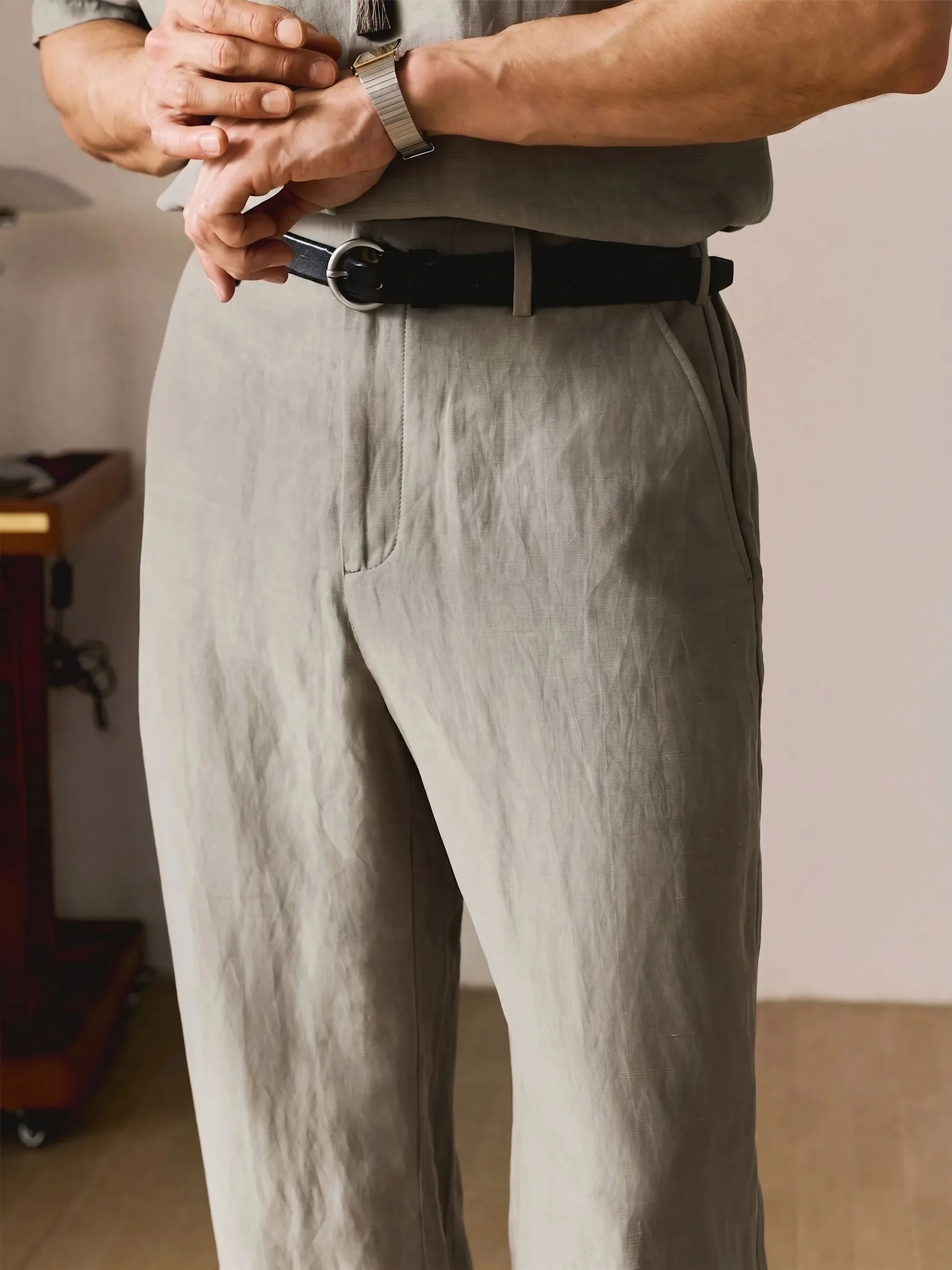 Elastic Back Trousers - Image 7