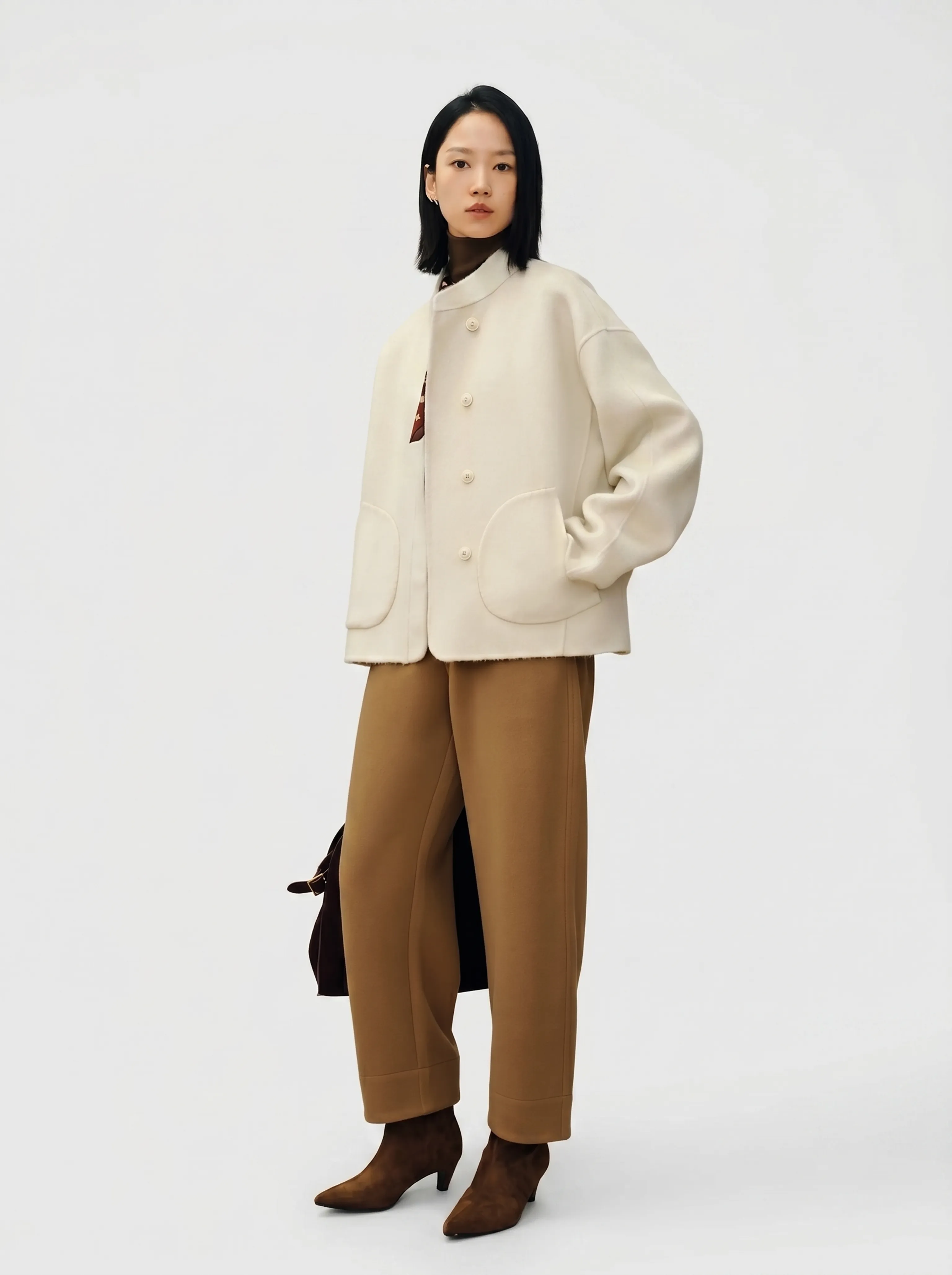 Elastic Waist Knit Pants - Image 3
