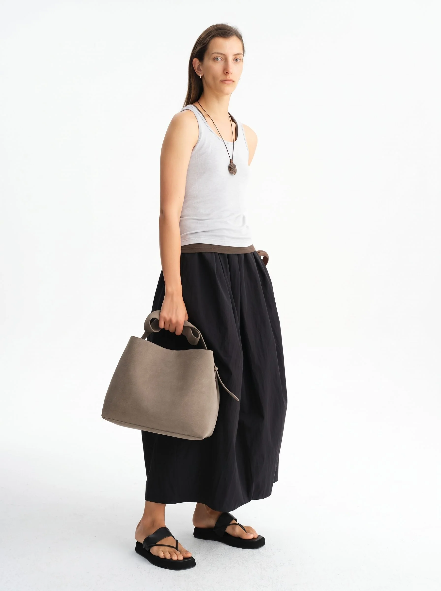 Elastic Waist Maxi Skirt - Image 7