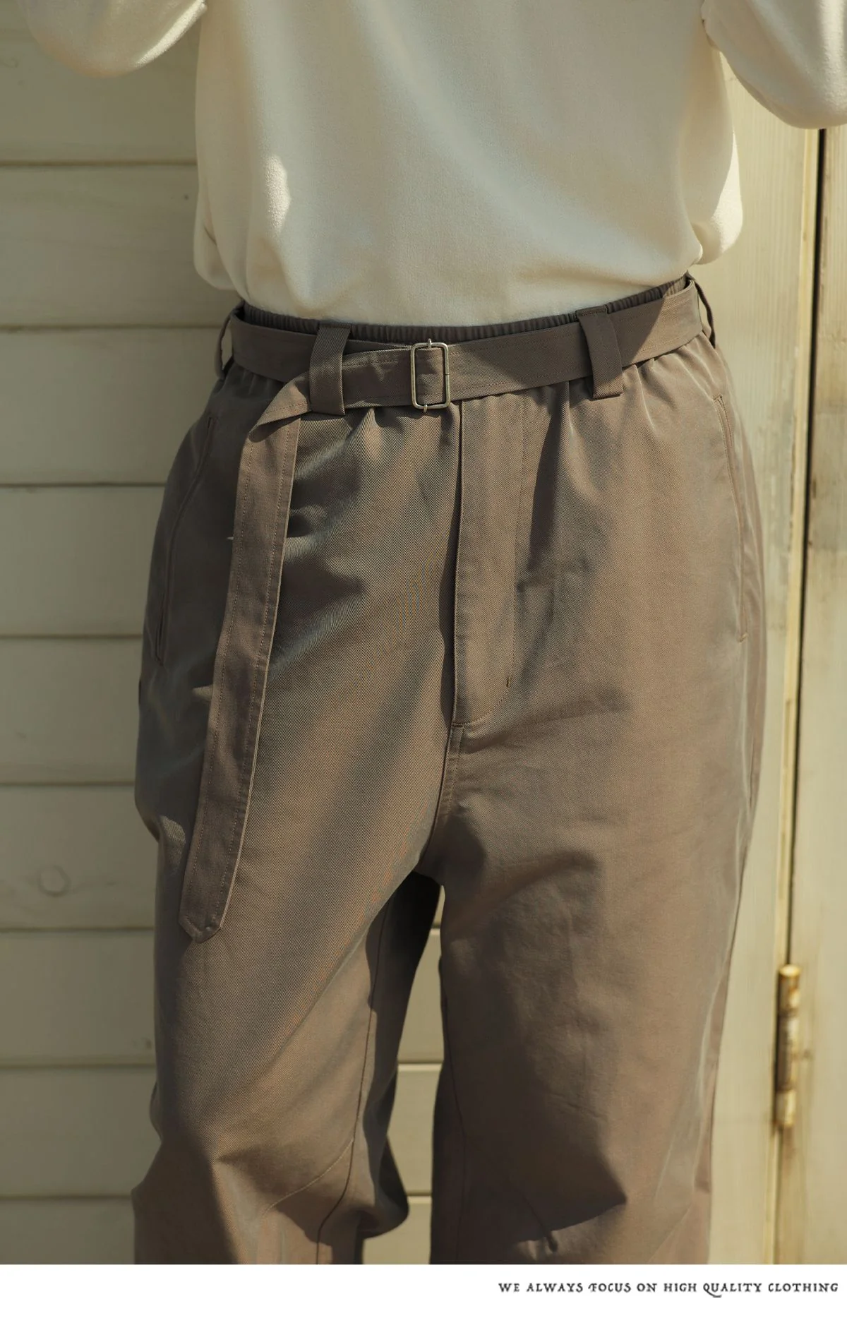 Elastic-Waist Wide-Leg Trousers - Image 6