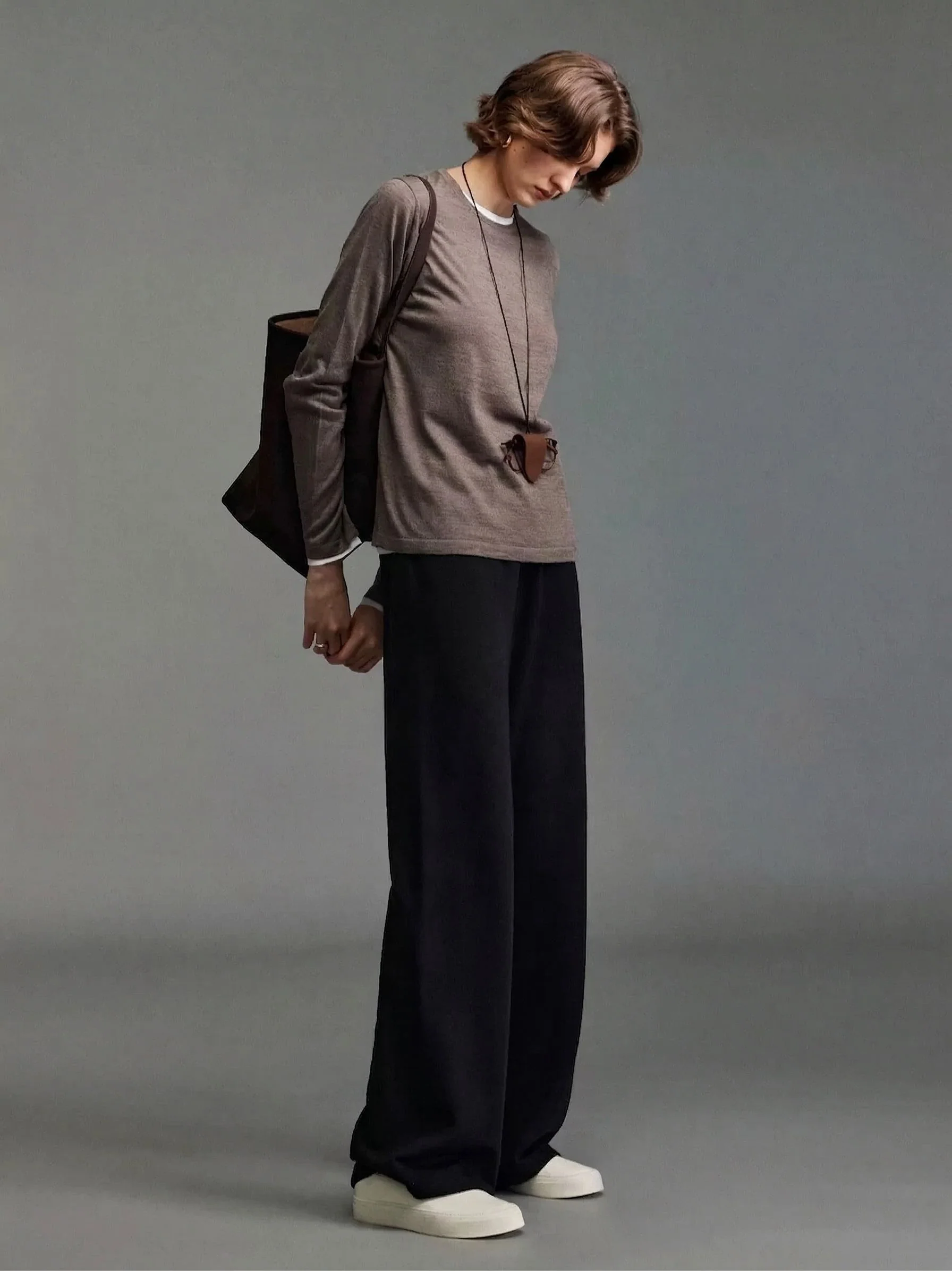 Elastic Wide-Leg Pants - Image 6