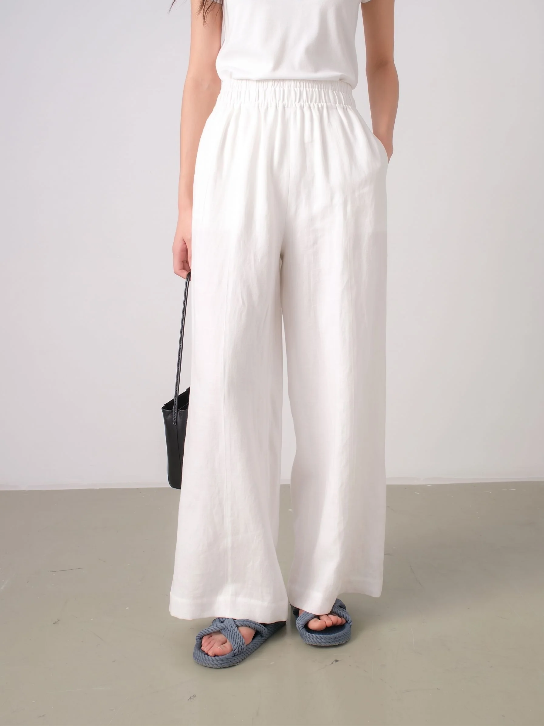 Elastic Wide-Leg Pants - Image 3