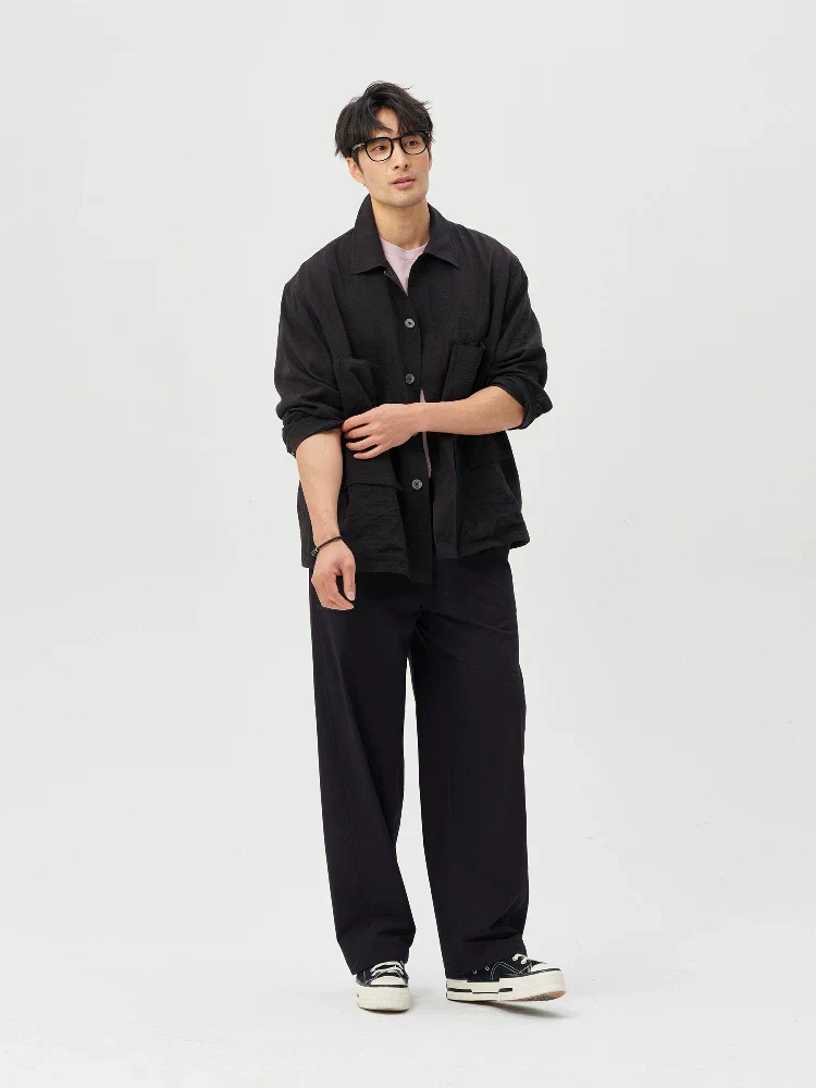 Elastic Wide-Leg Trousers - Image 3