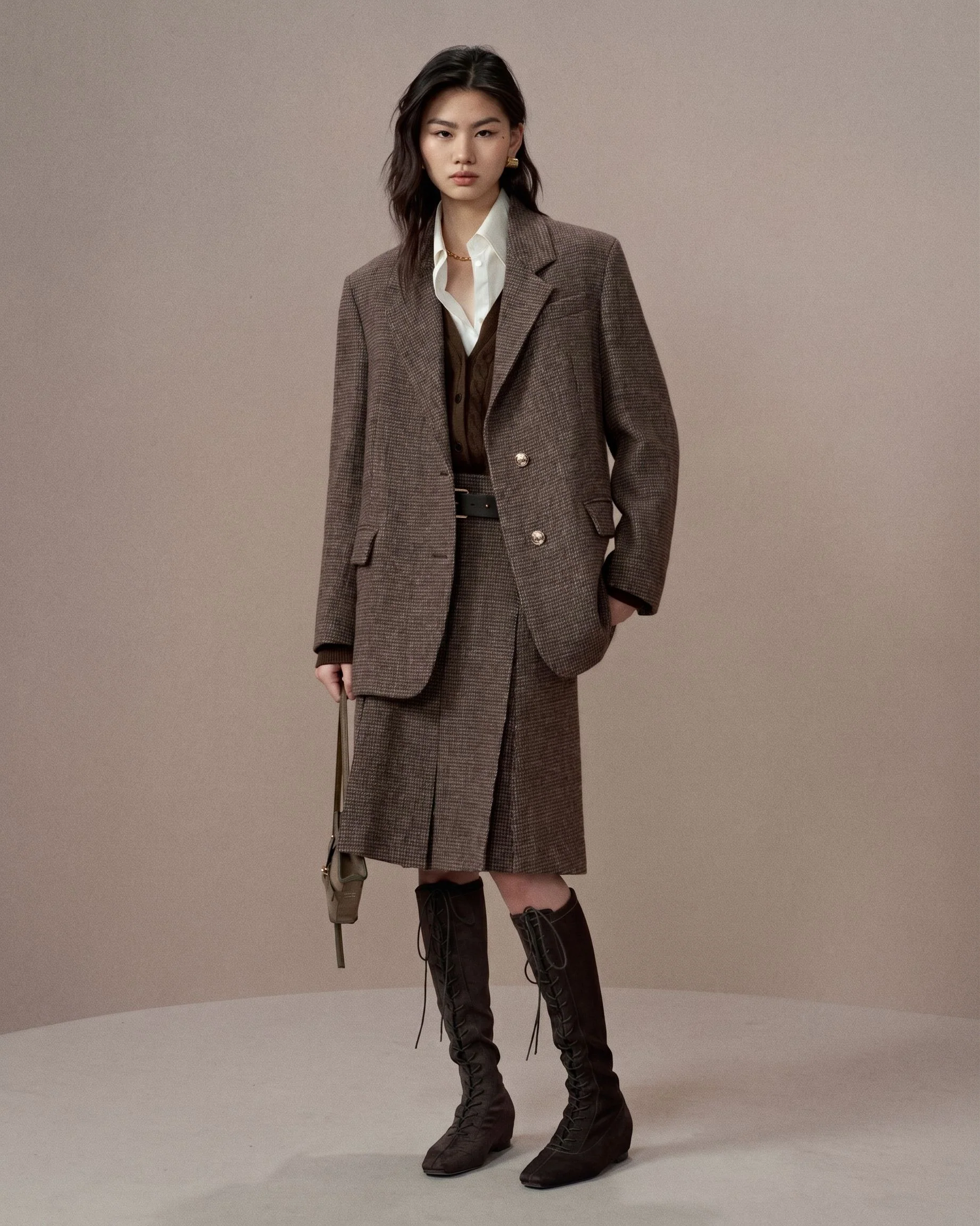 Elbow-Patch Wool Blazer - Image 2