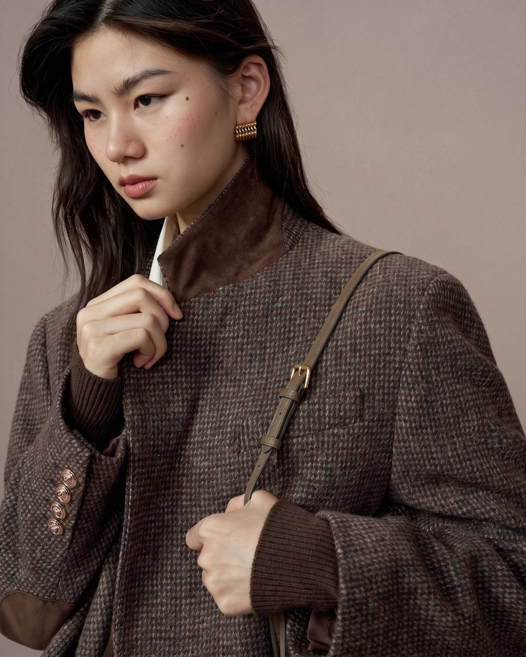 Elbow-Patch Wool Blazer - Image 3