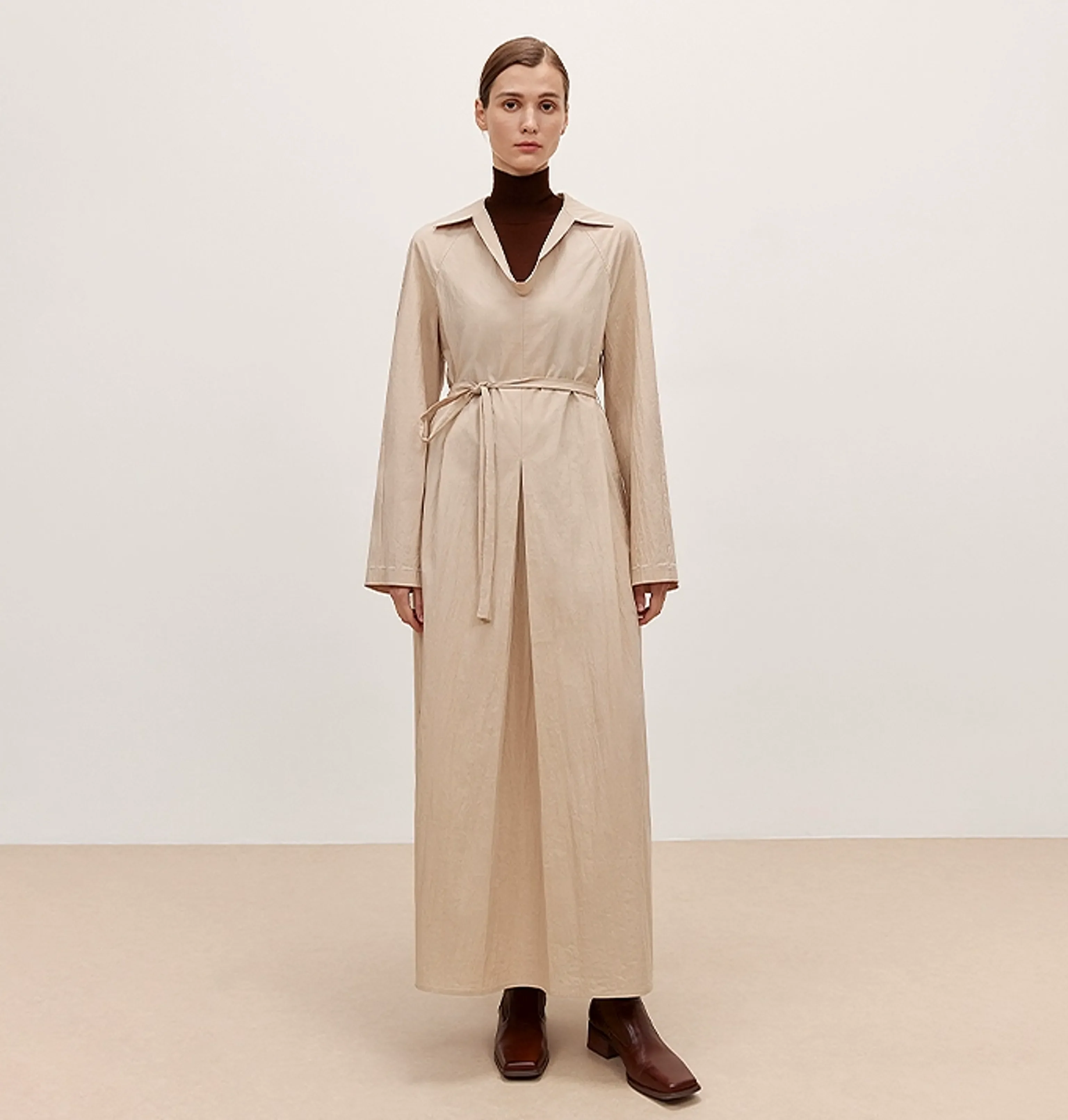 Elegant Cocoon V-neck Dress - Image 2