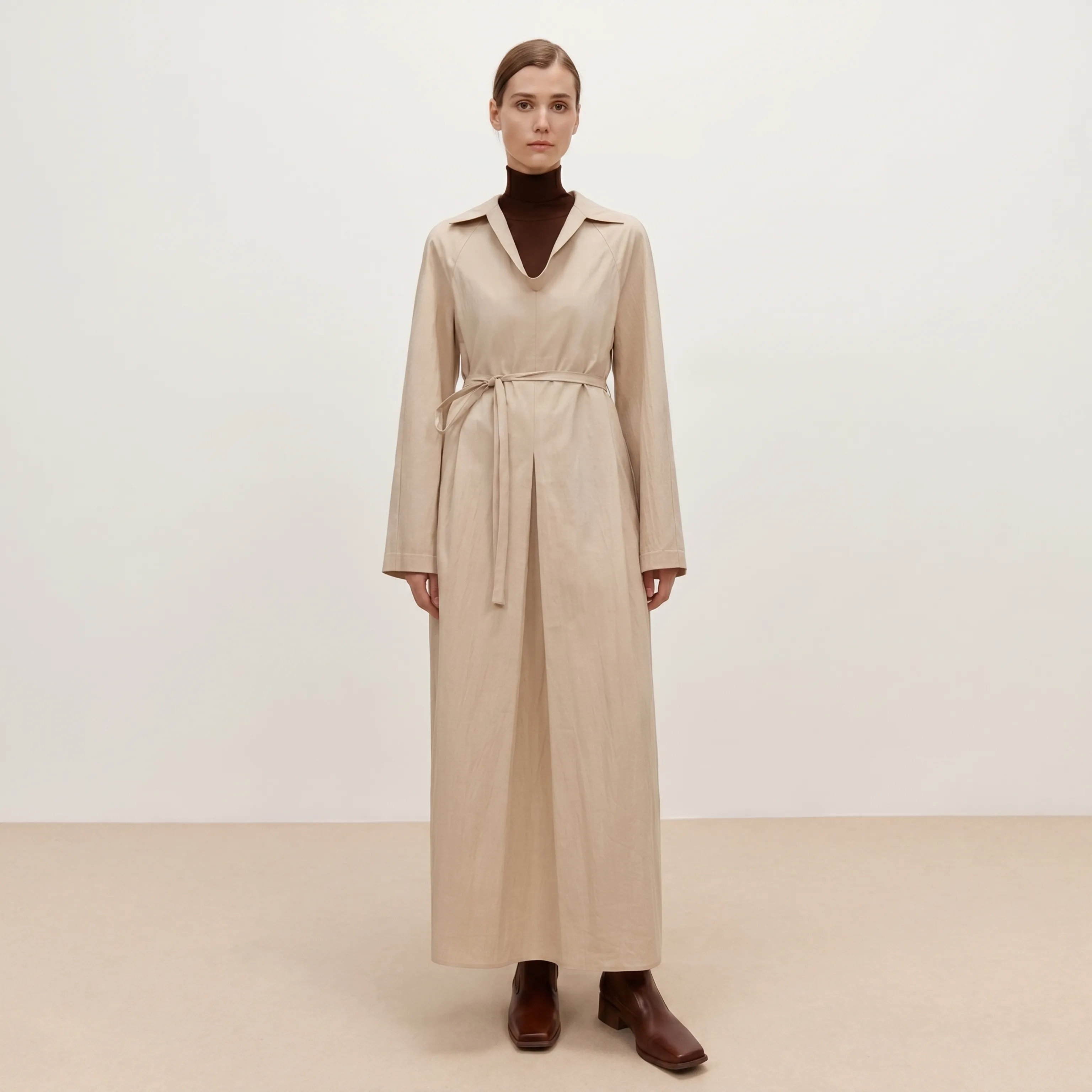 Elegant Cocoon V-neck Dress - Image 5