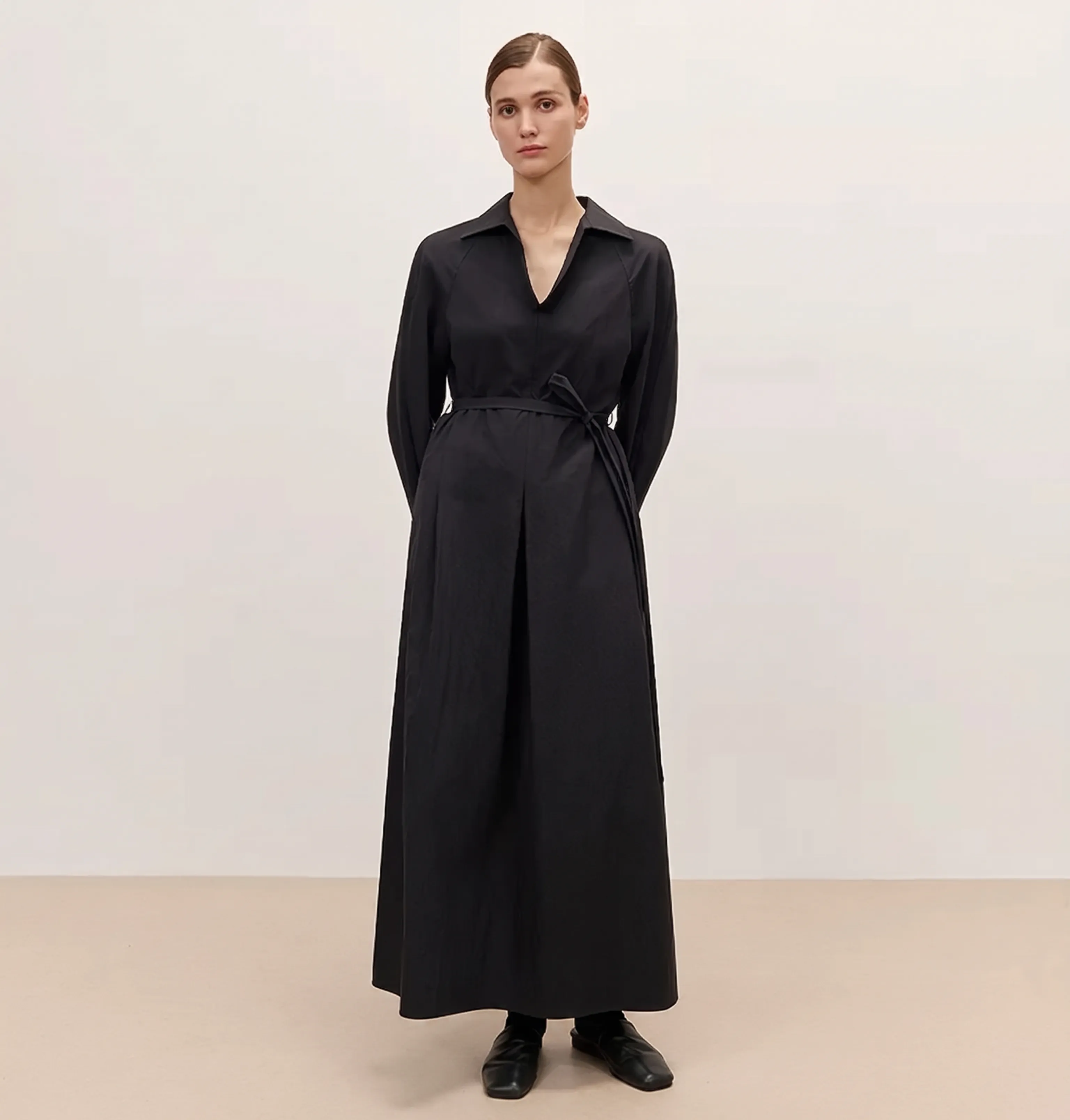 Elegant Cocoon V-neck Dress - Image 6