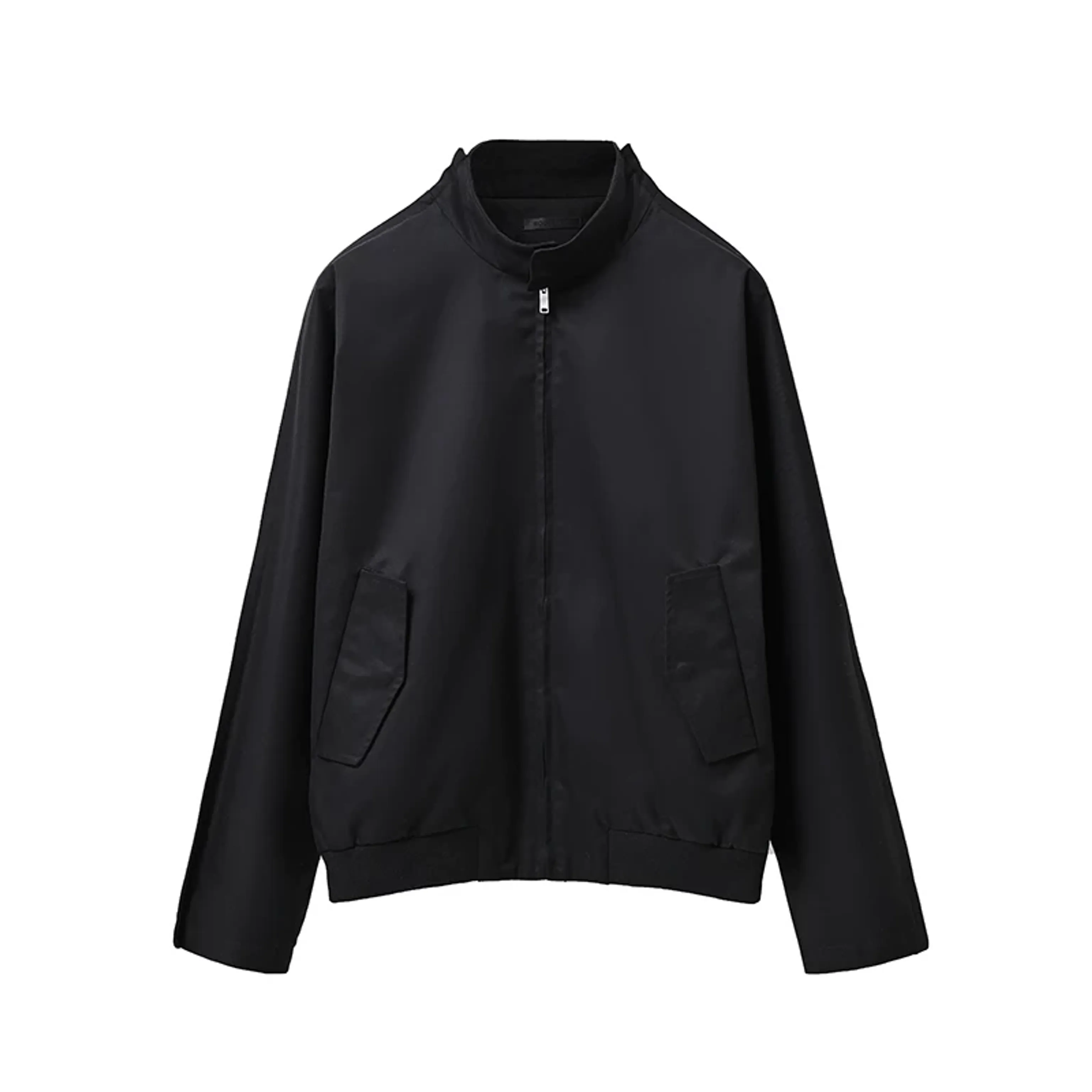 Elegant High Collar Zip-Up Jacket - Image 5