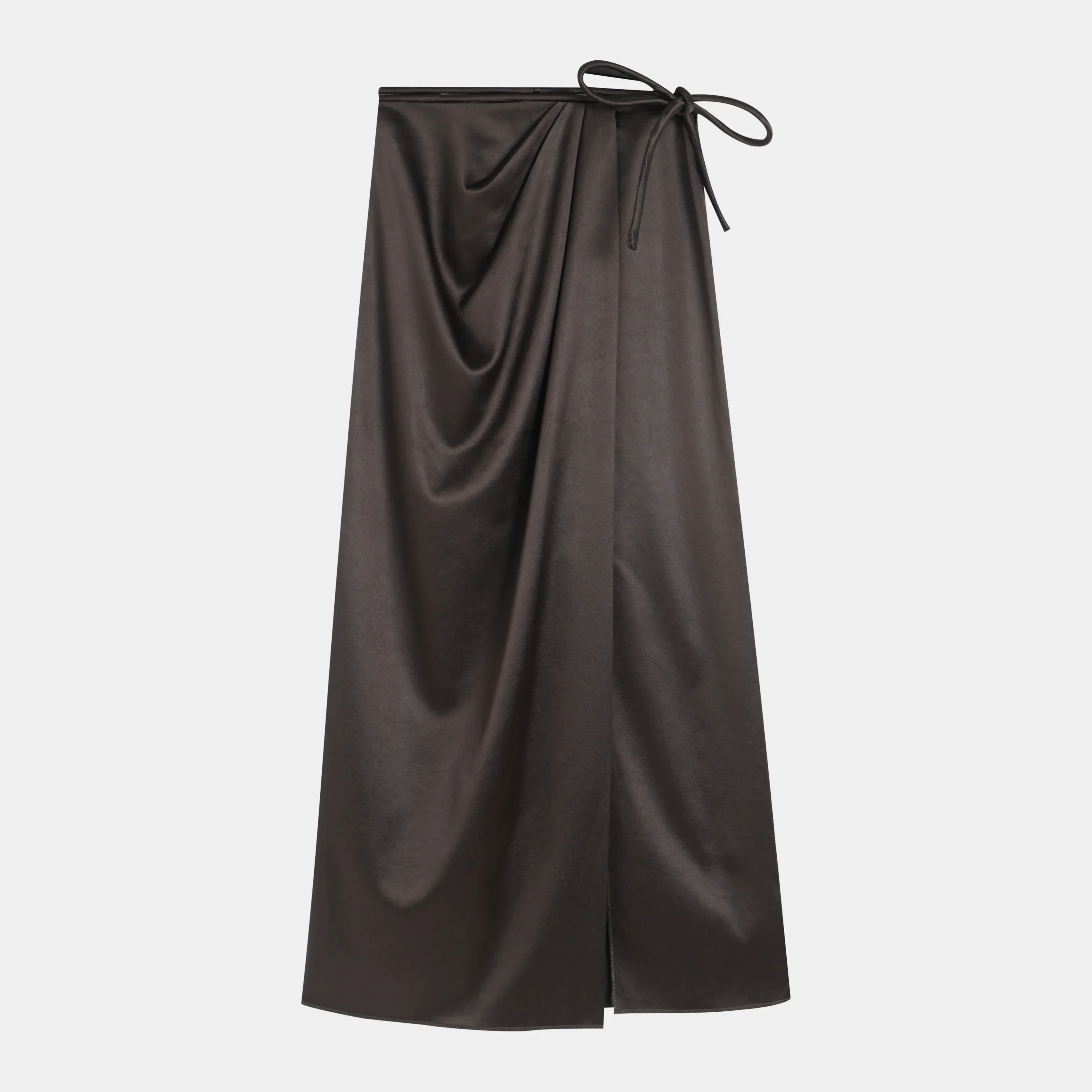 Elegant Satin Wrap Skirt - Image 6