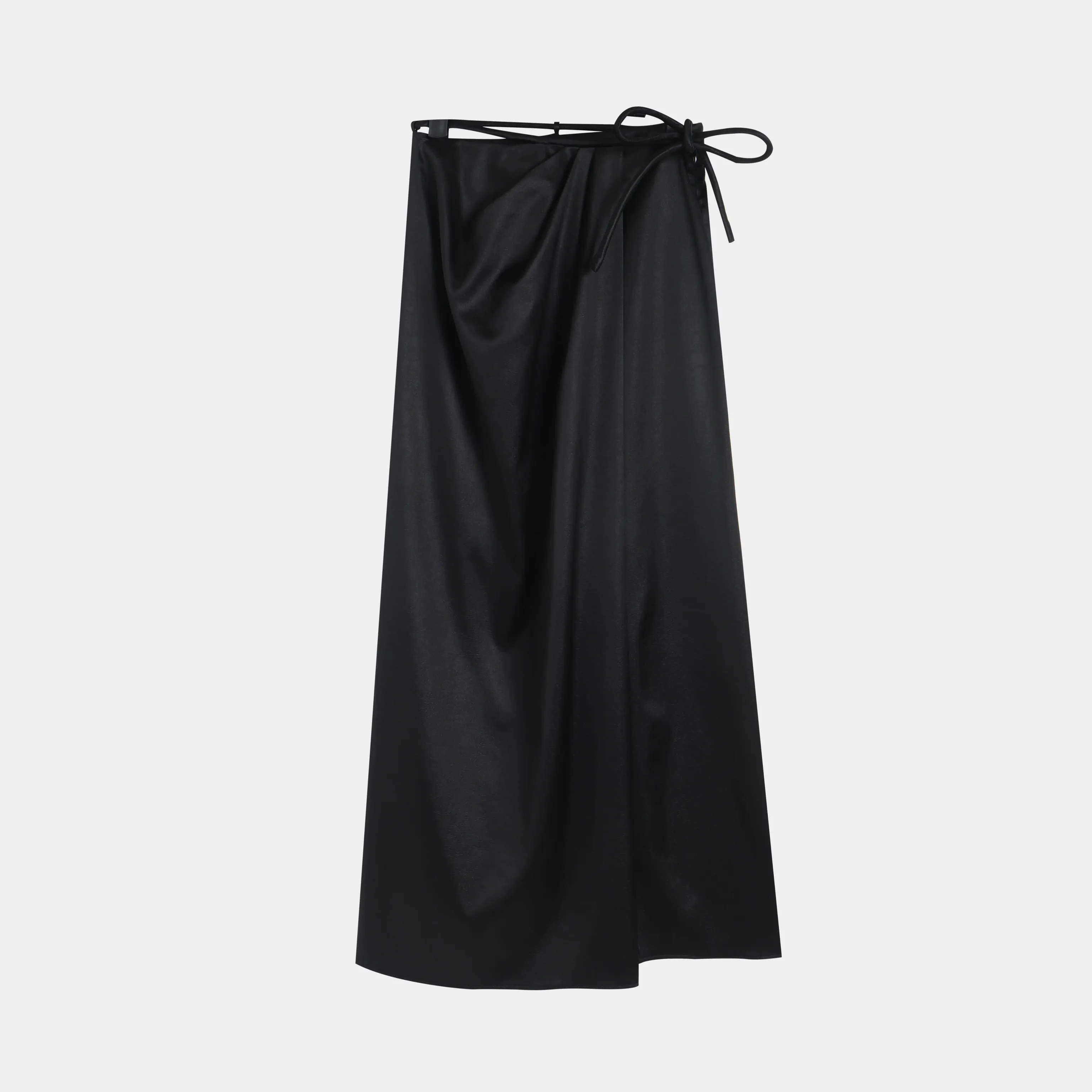 Elegant Satin Wrap Skirt - Image 7