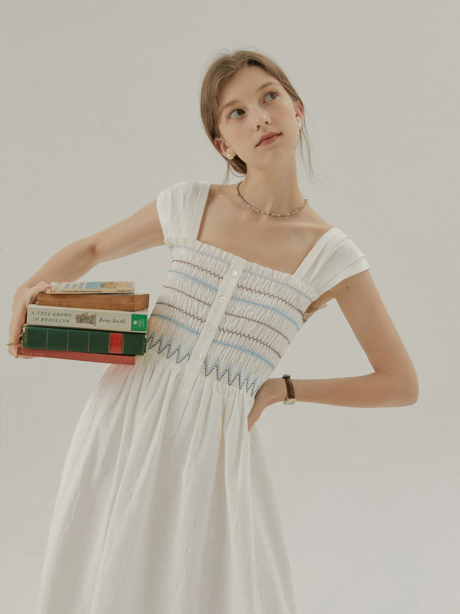 Elegant Suspender Dress - Image 3