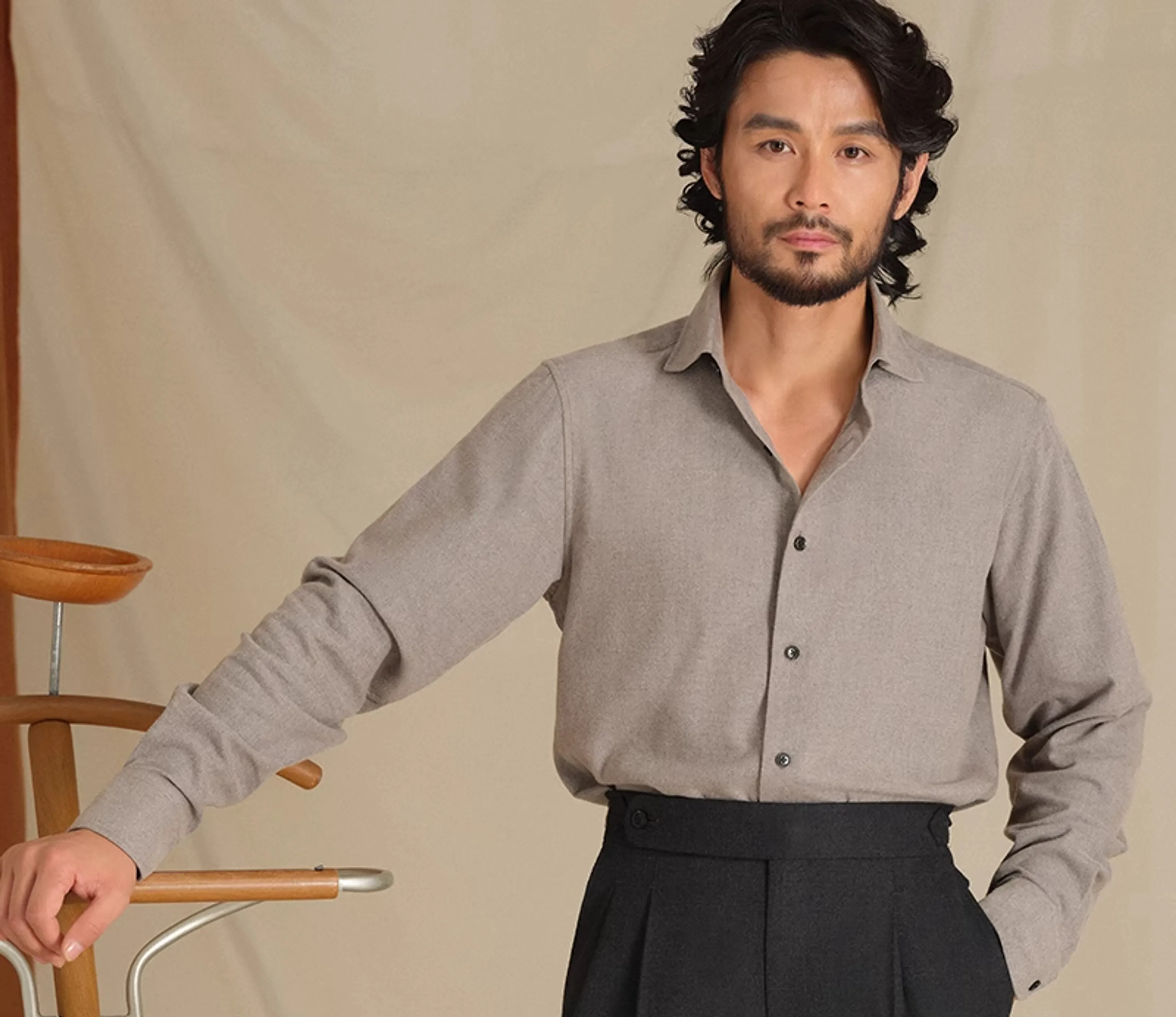 Elegant Windsor Collar Shirt - Image 4