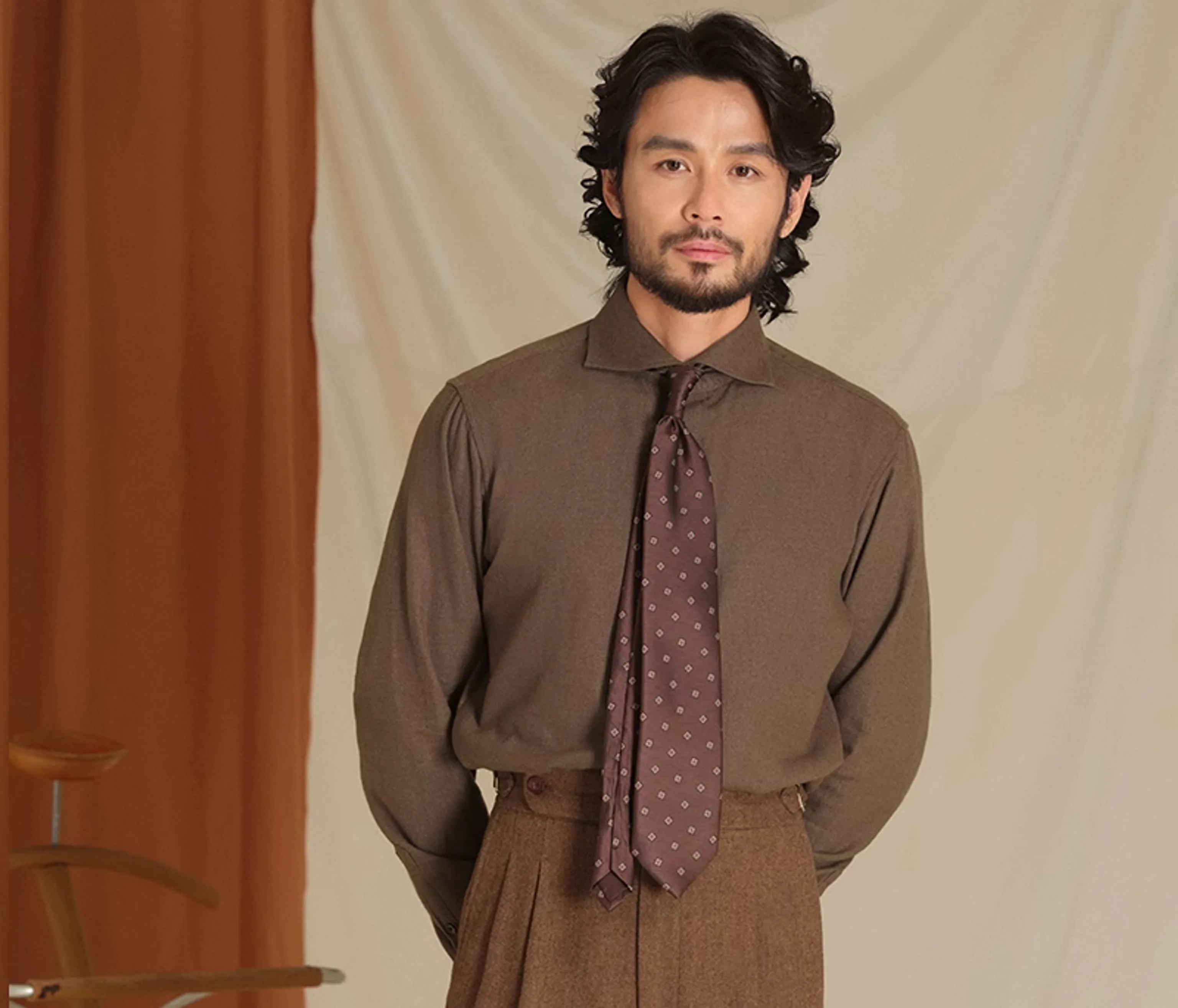 Elegant Windsor Collar Shirt - Image 5