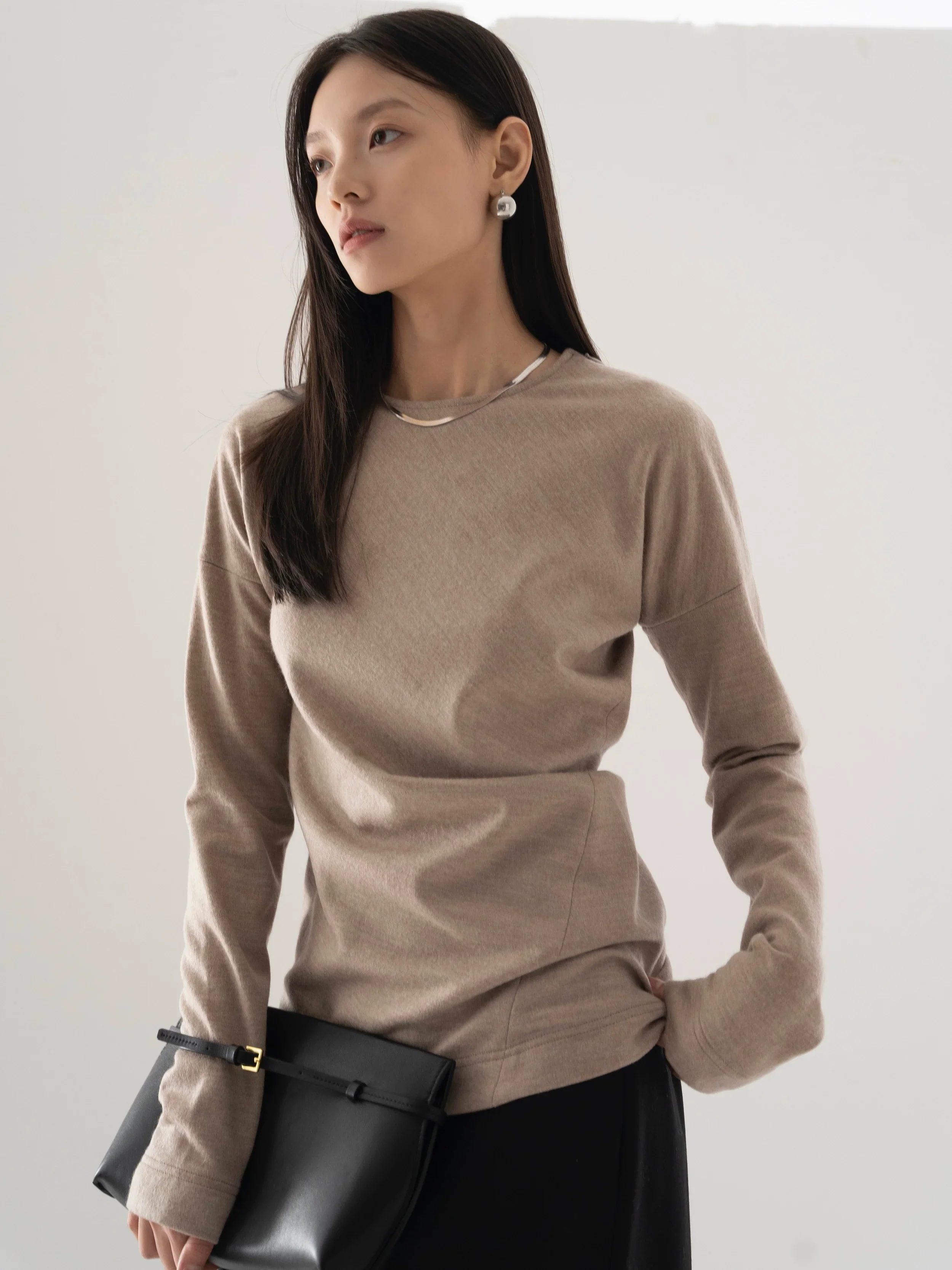 Elegant Wool Knit Dress - Image 2