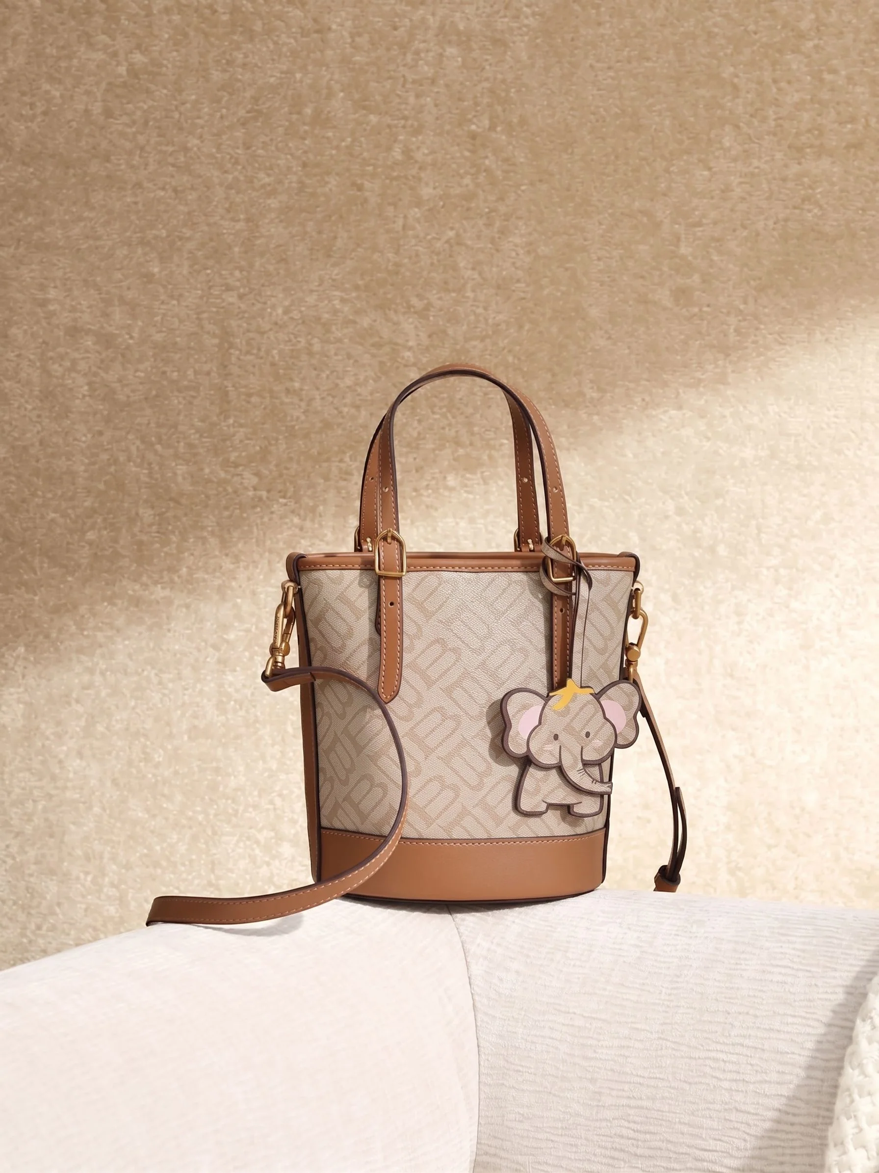 Elephant Charm Bucket Bag - Image 2