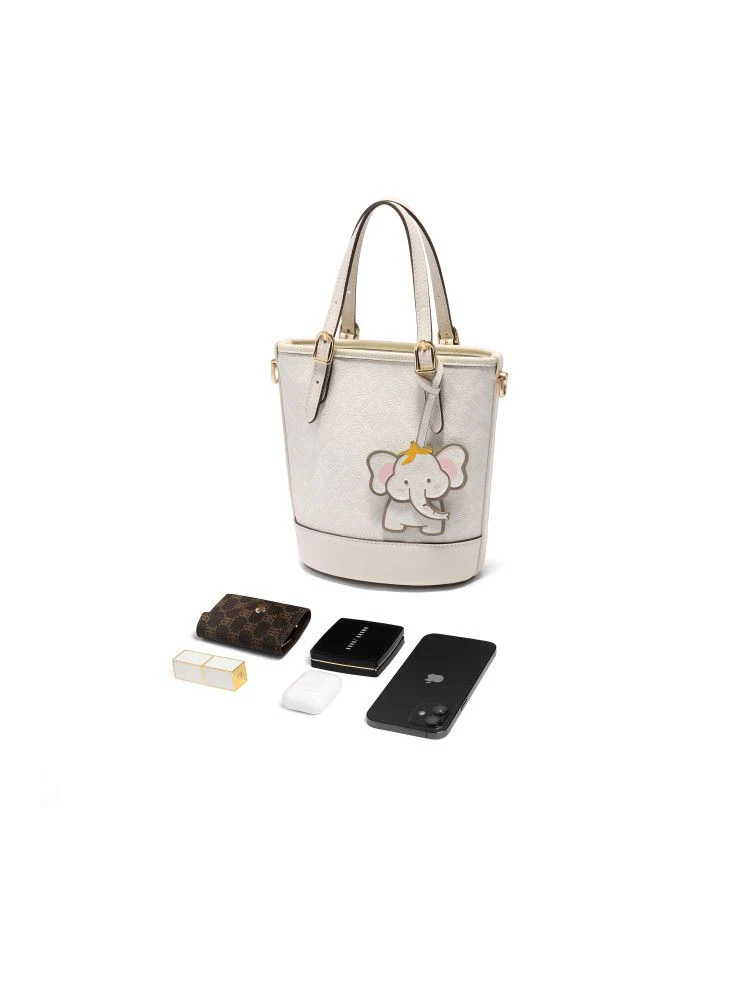 Elephant Charm Bucket Bag - Image 5