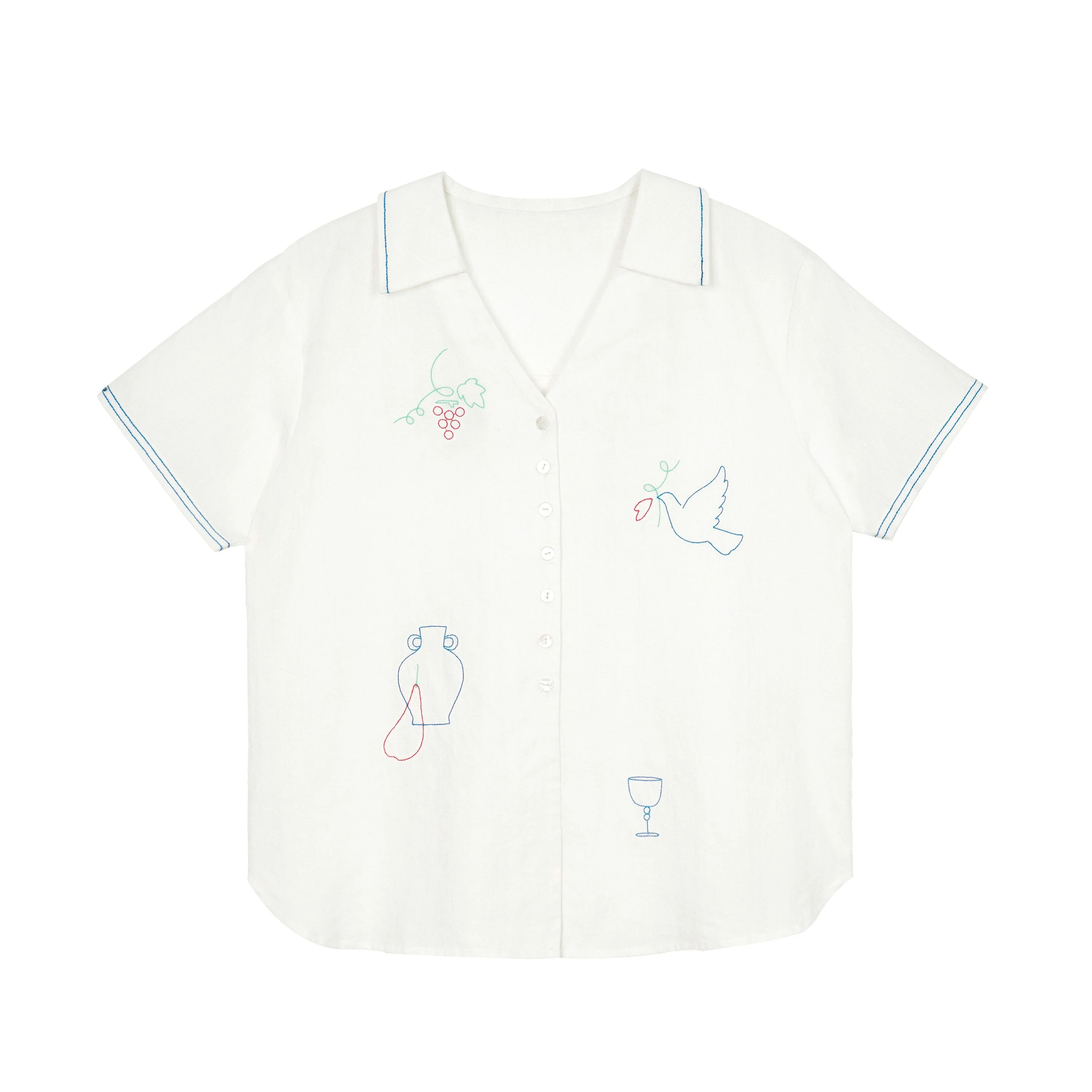 Embroidered Camp Shirt - Image 6