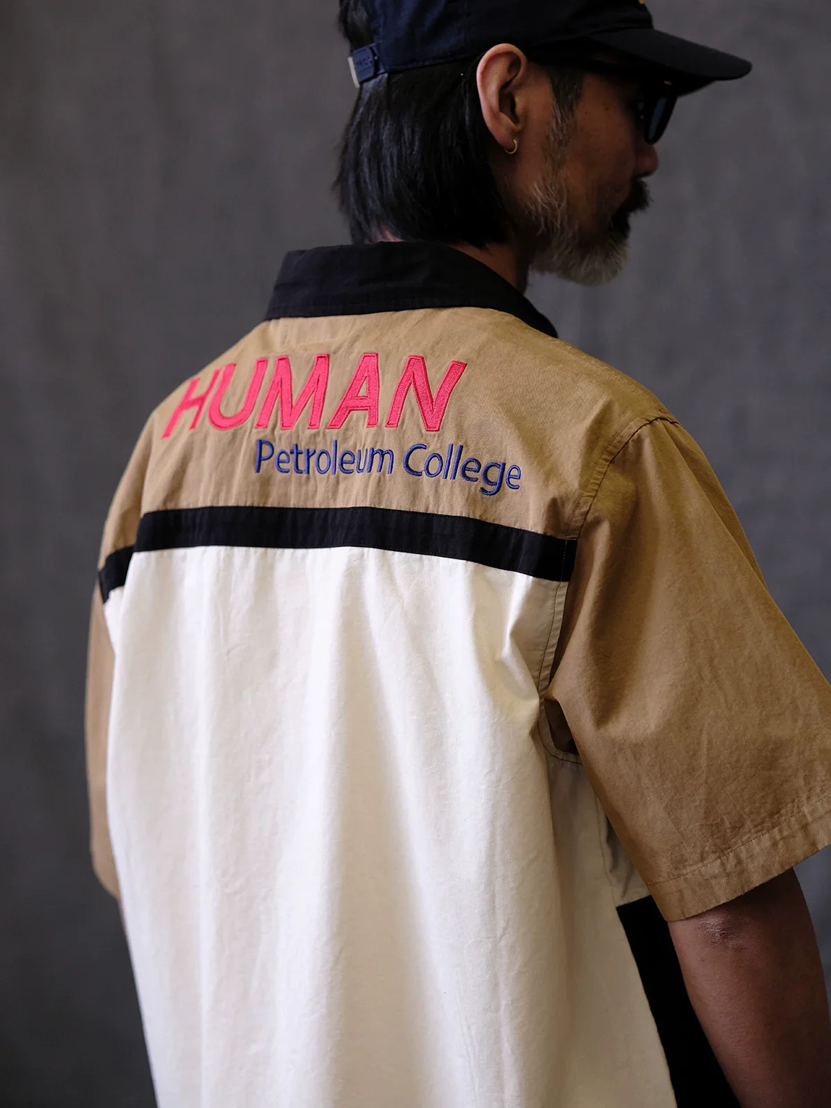 Embroidered Color-Block Short Sleeve Shirt - Image 4
