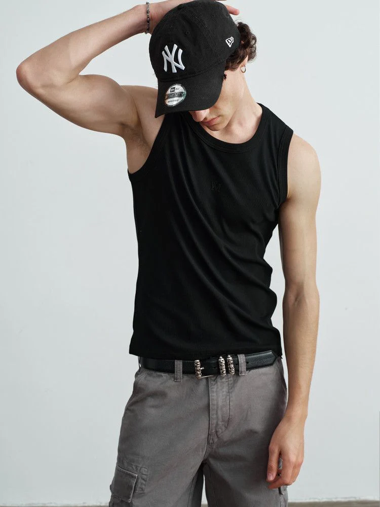 Embroidered Crew Tank