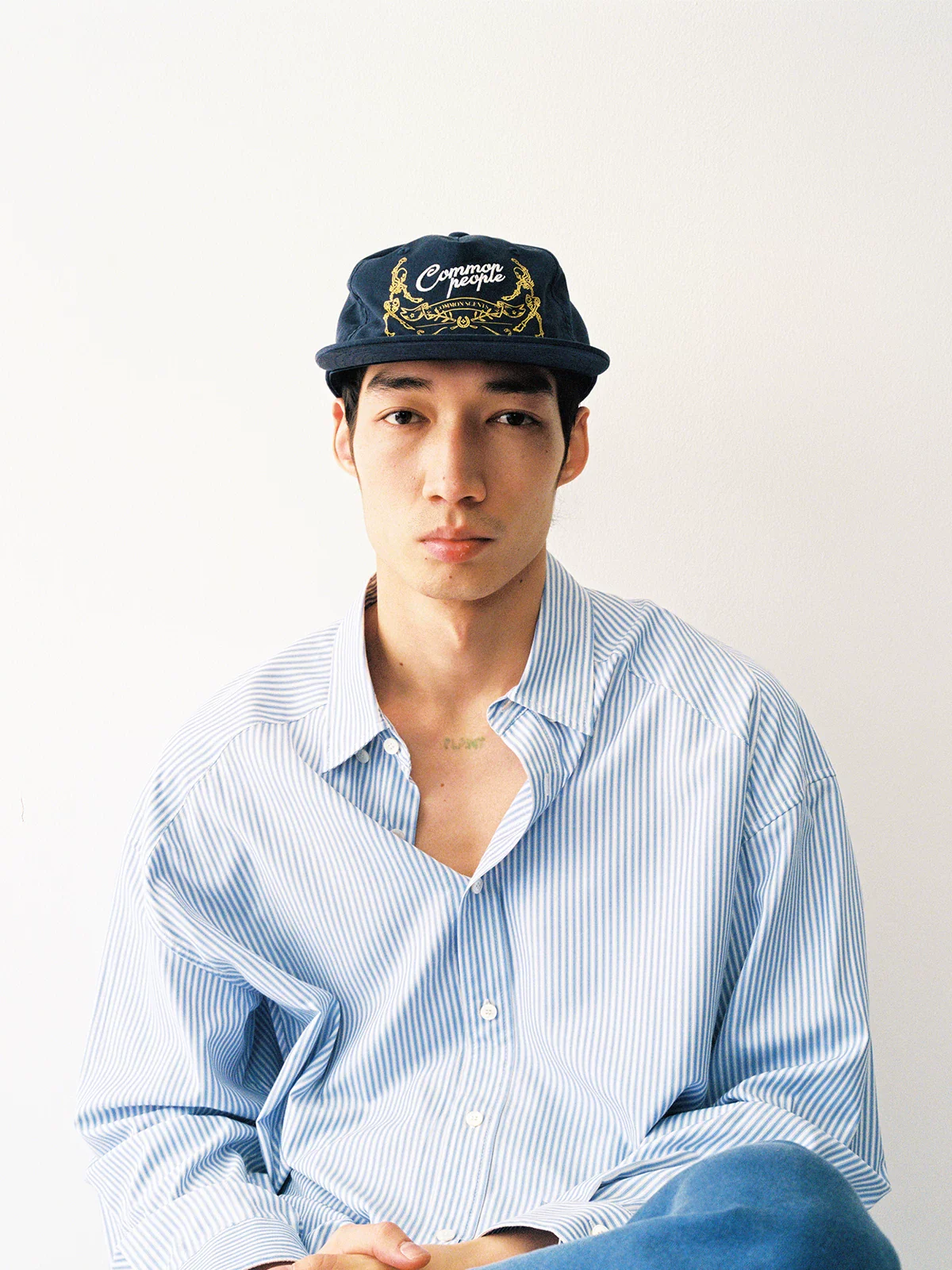 Embroidered Flat-Brim Cap - Image 3