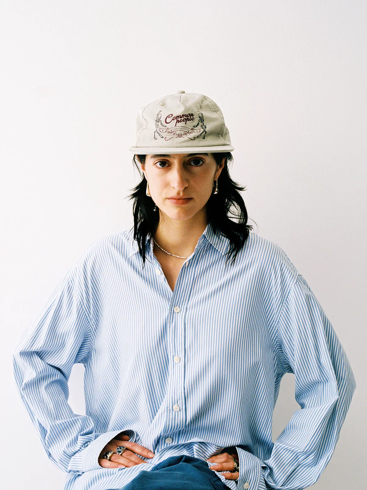 Embroidered Flat-Brim Cap - Image 4