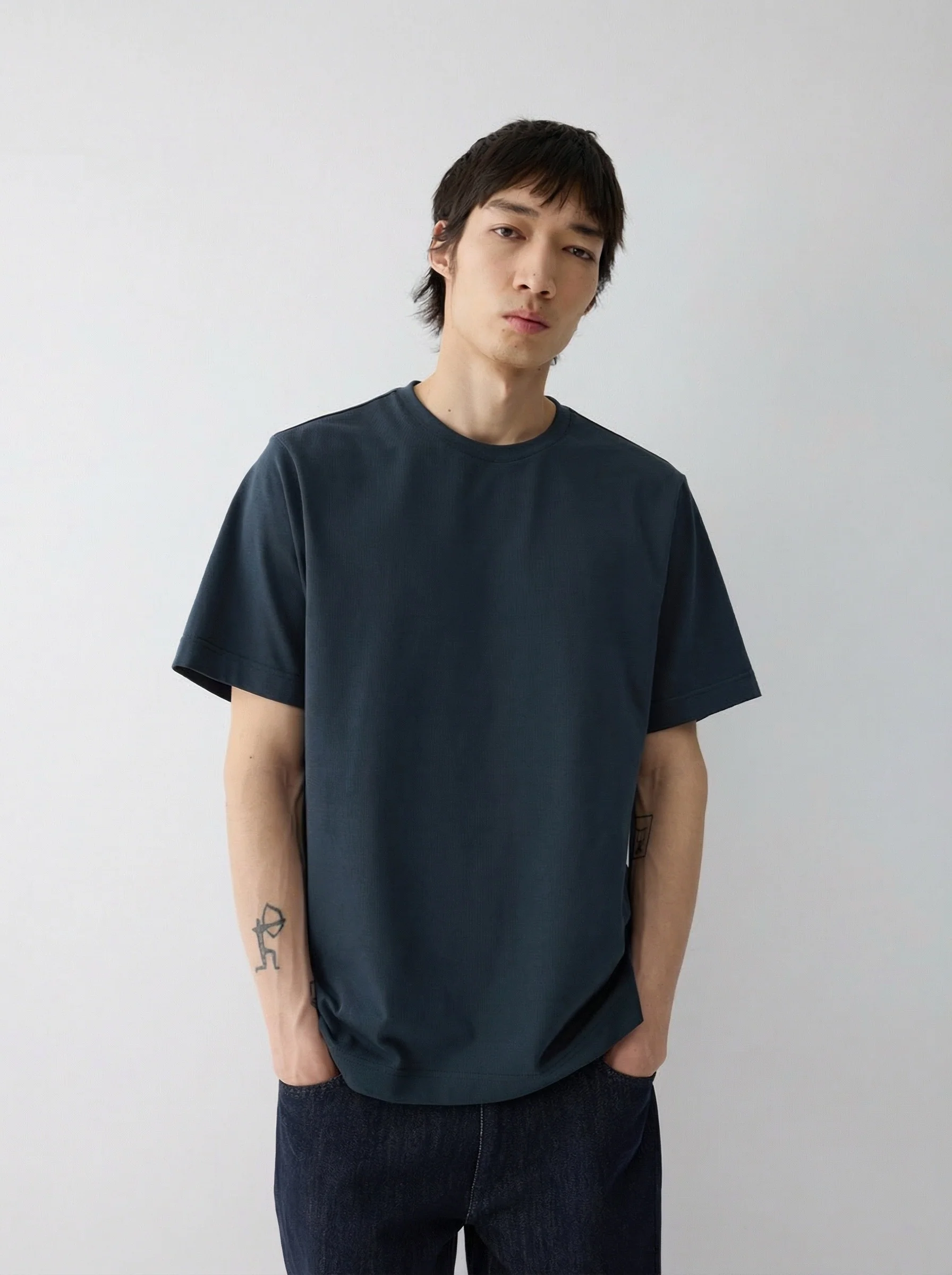 Embroidered Hem Tee