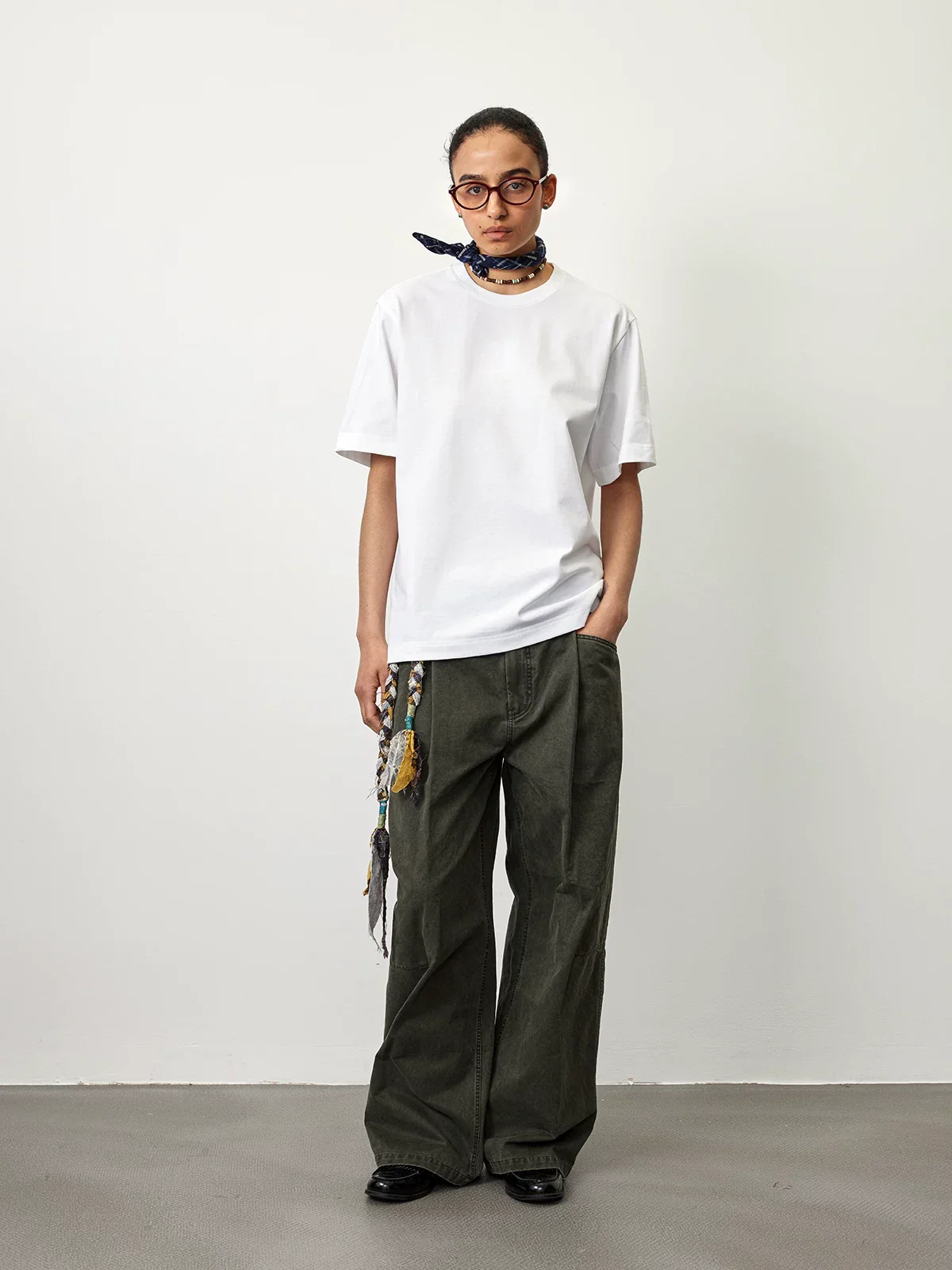 Embroidered Hem Tee - Image 3
