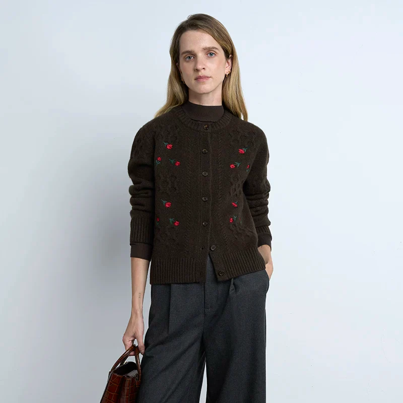 Embroidered Knit Cardigan - Image 5