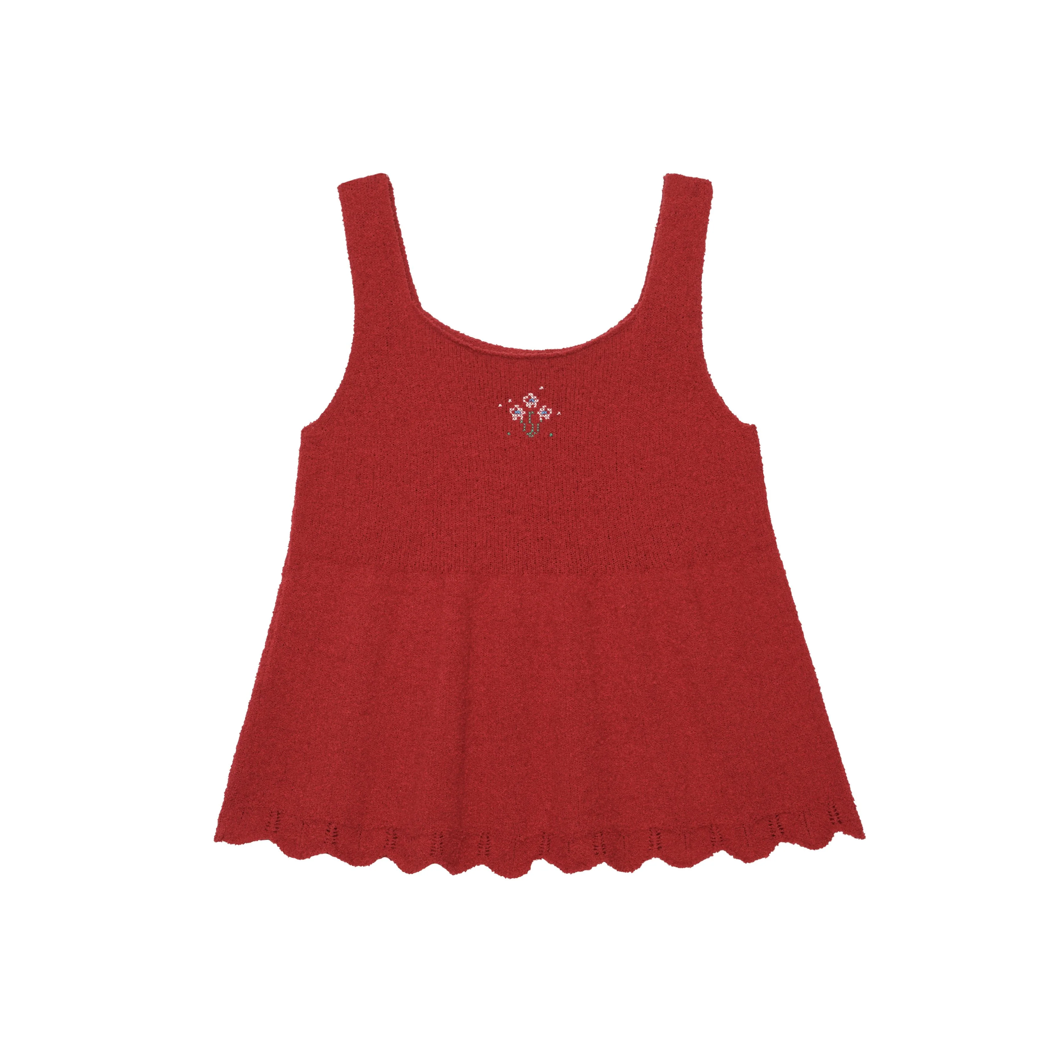 Embroidered Knit Tank - Image 6