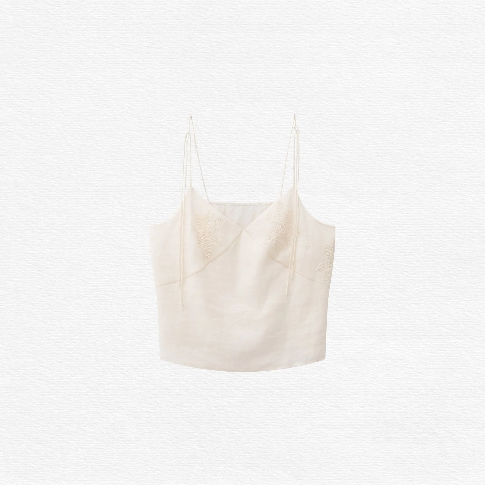 Embroidered Linen Camisole - Image 6