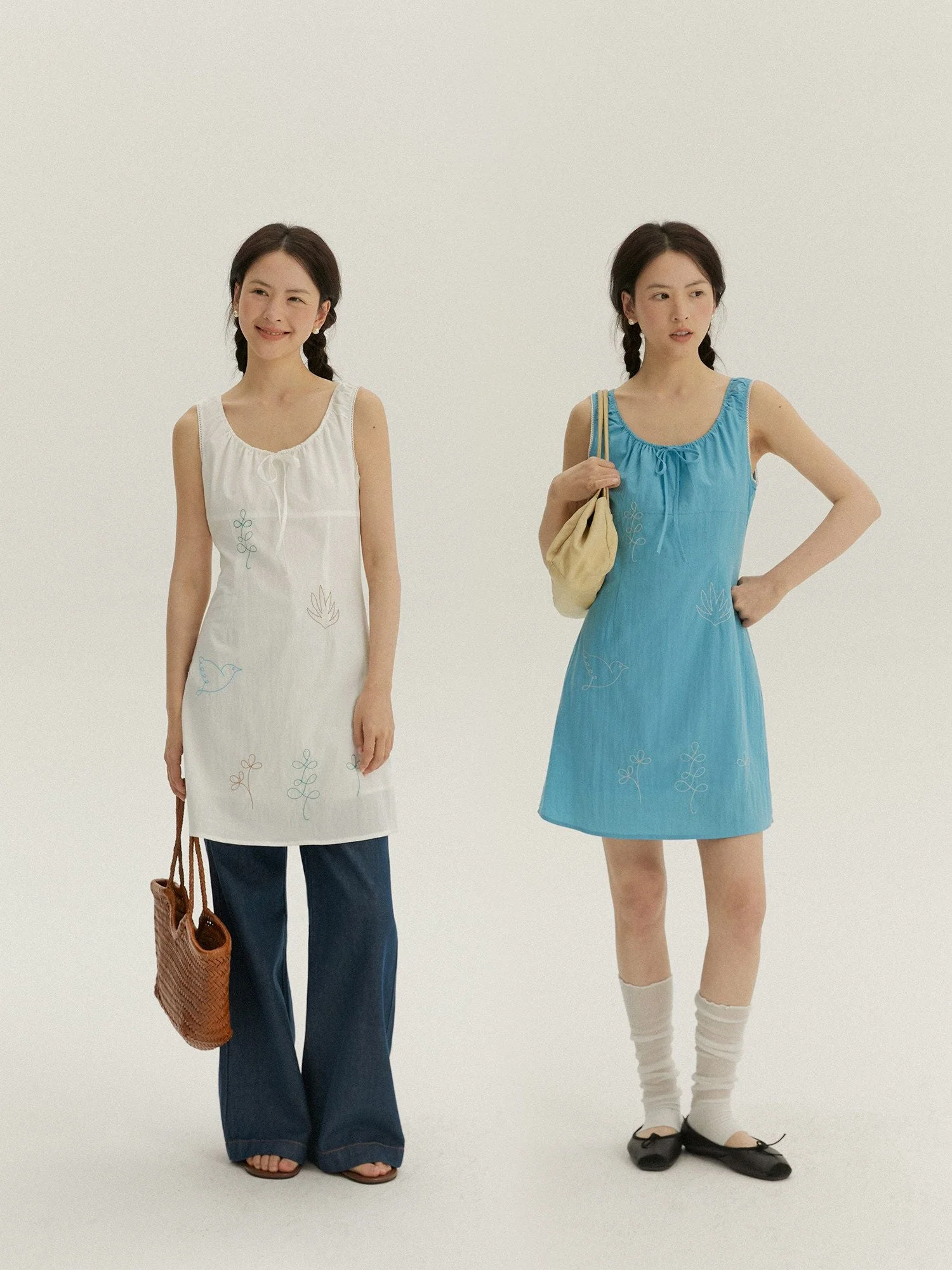Embroidered Mini Dress - Image 5