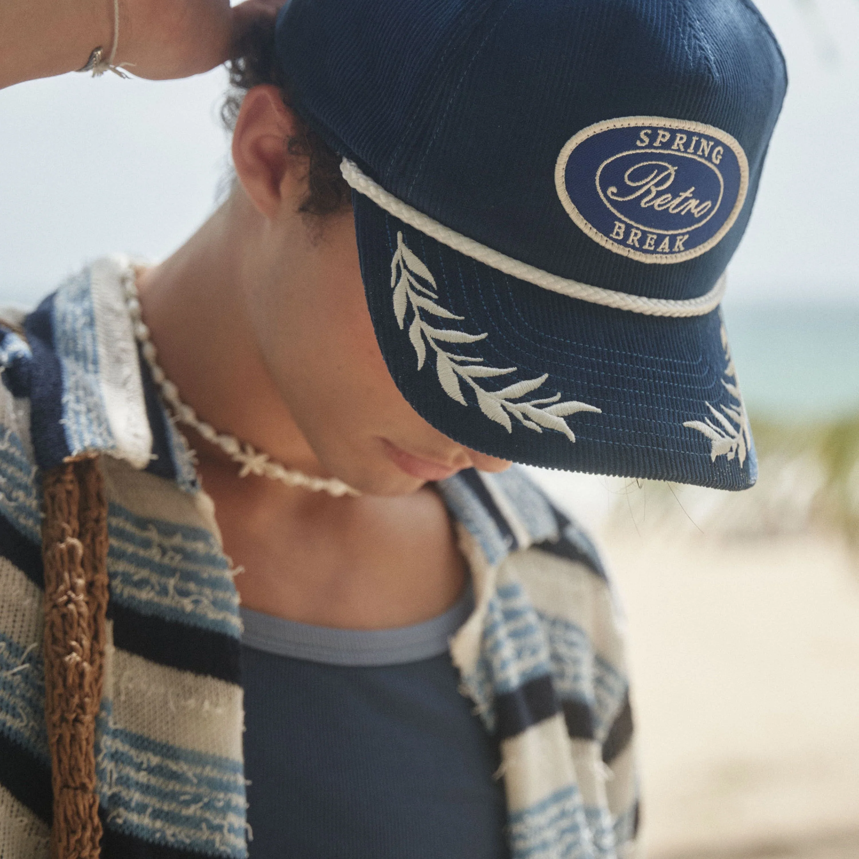Embroidered Rope Cap - Image 2