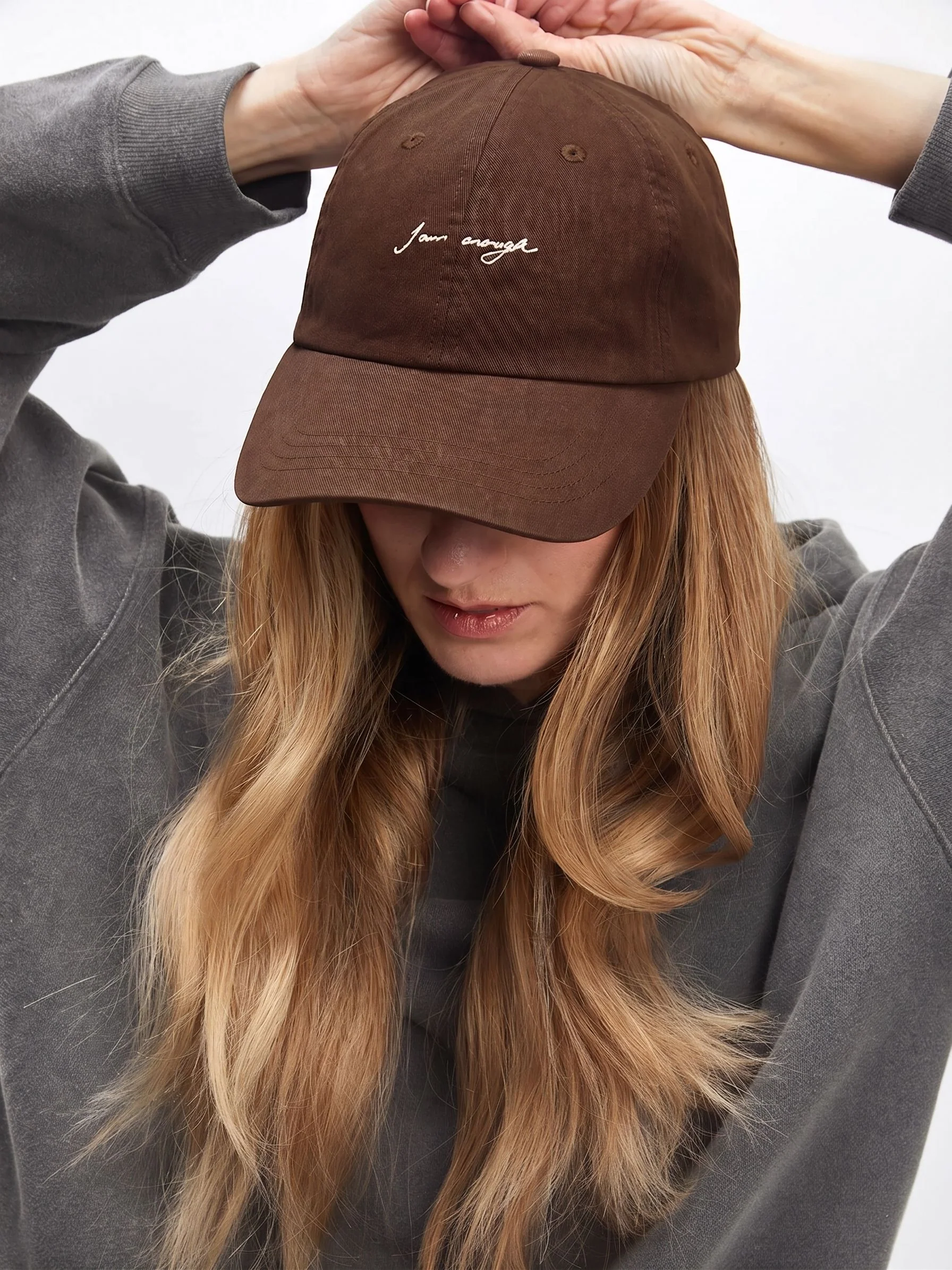 Embroidered Script Cap