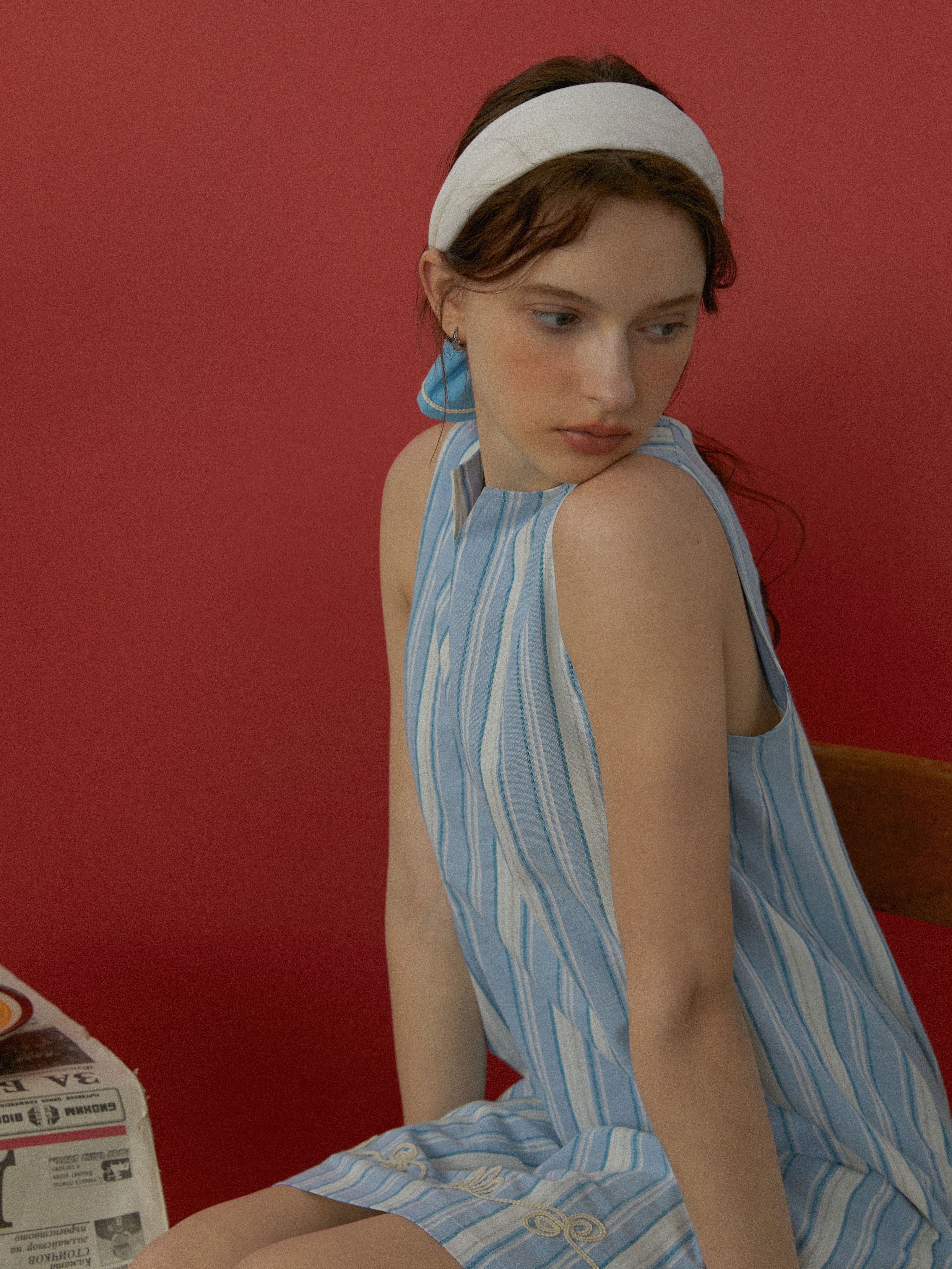 Embroidered Sleeveless Dress - Image 2