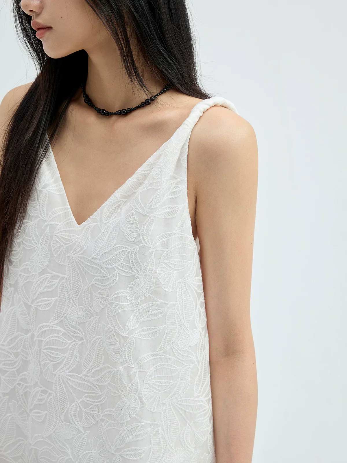 Embroidered Slip Dress - Image 5